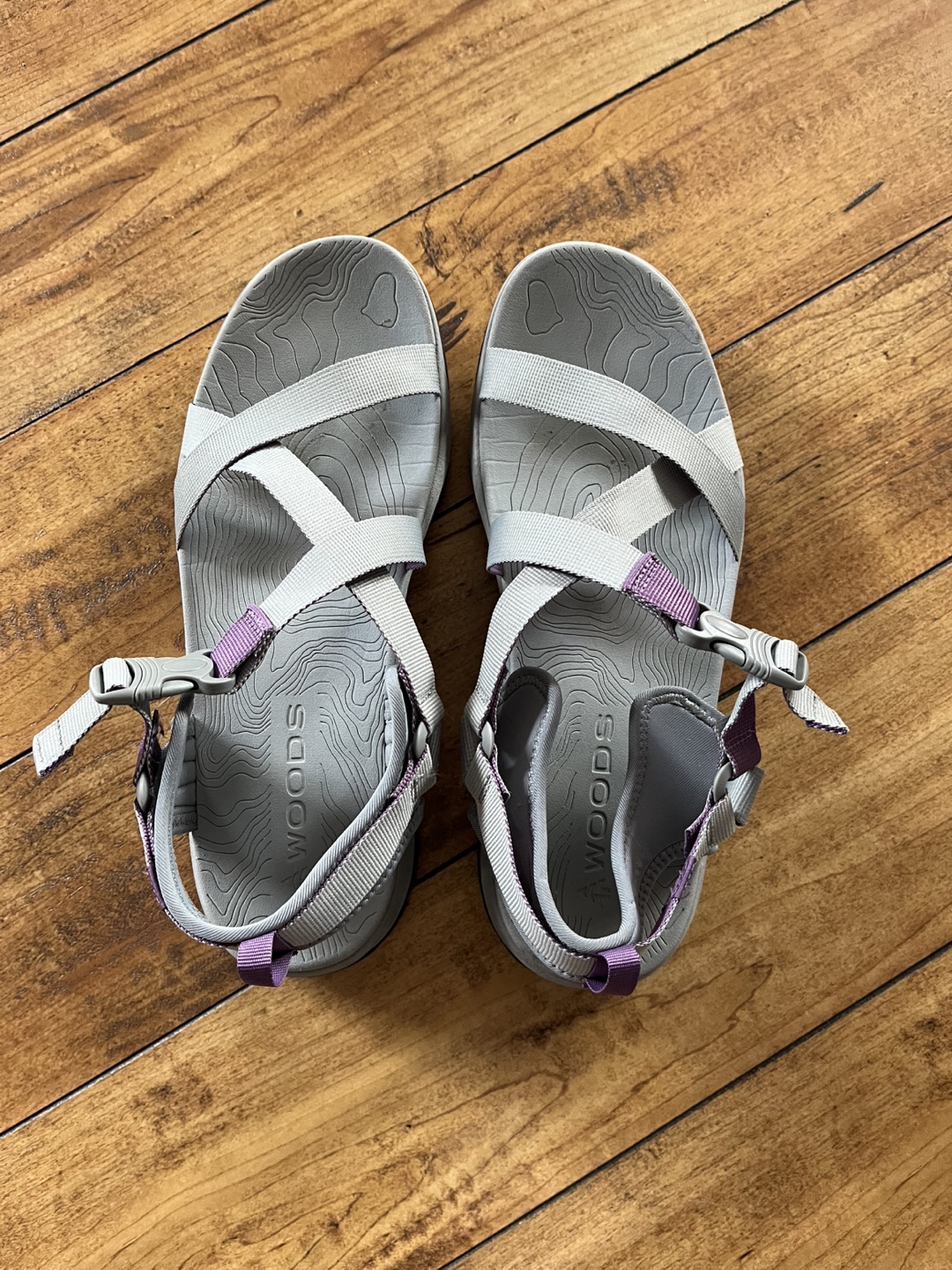 Woods Grey Sandals - Size 11