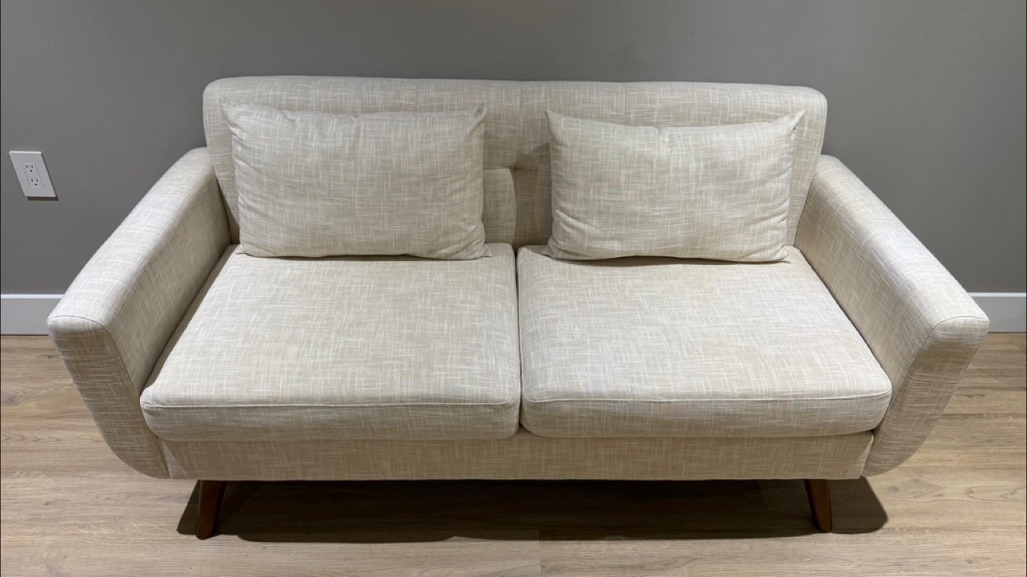 Beige Loveseat Sofa - Excellent Condition - photo 3