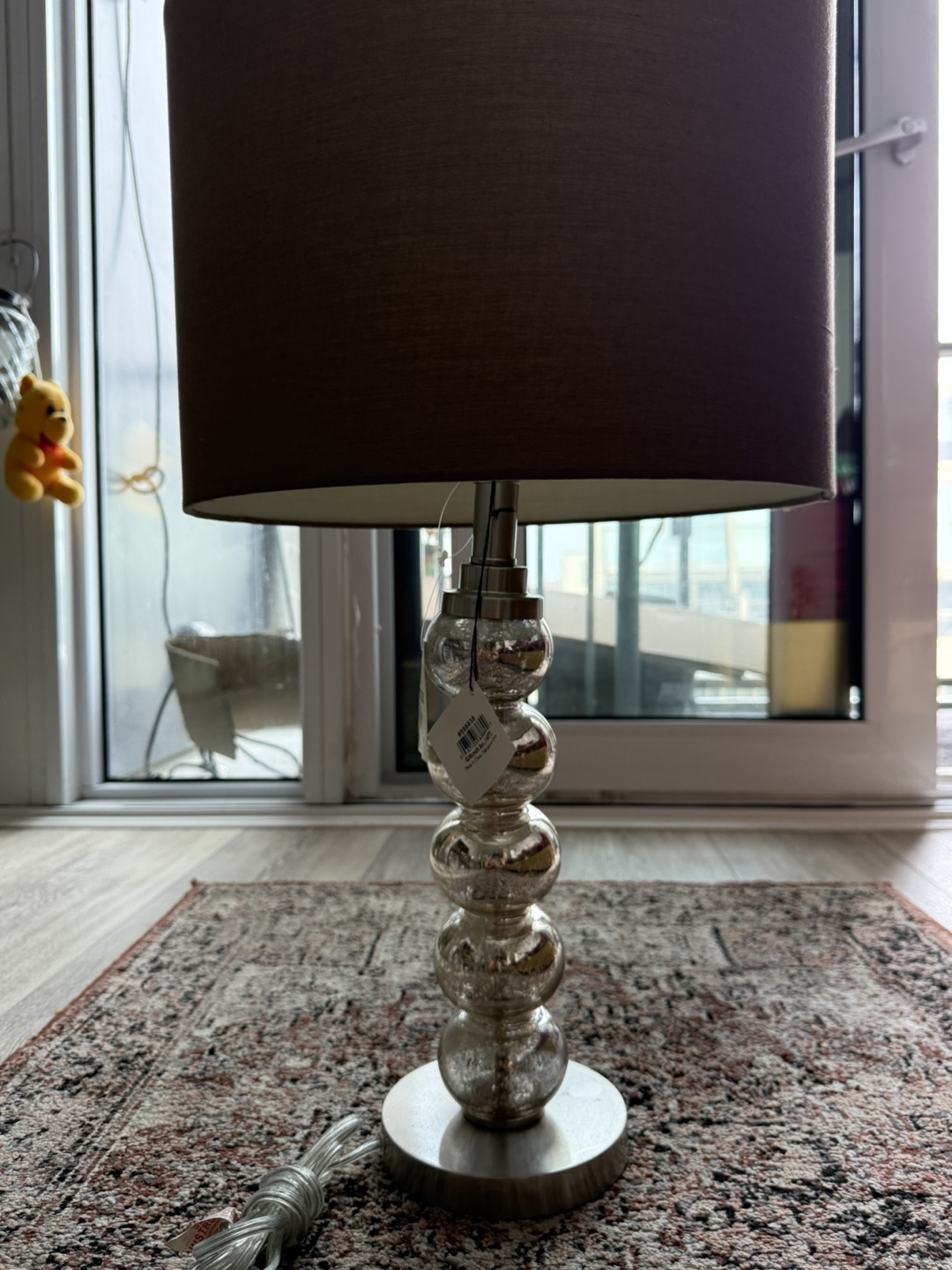 Leon’s Glass Table Lamp set of two ( Shade Beige ) Brand new - photo 3