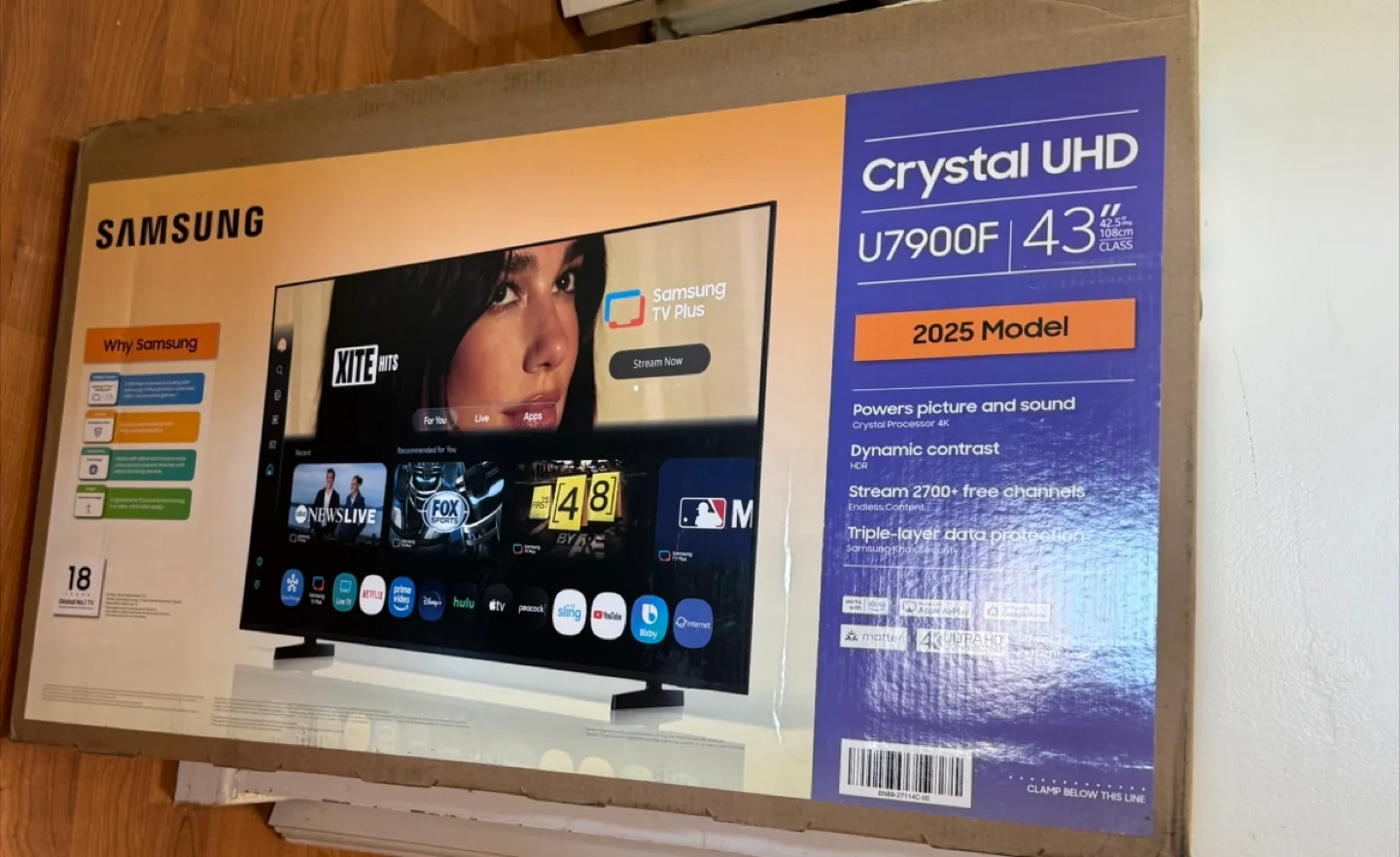New Samsung Crystal UHD 43" U7900F 2025 Model thumbnail