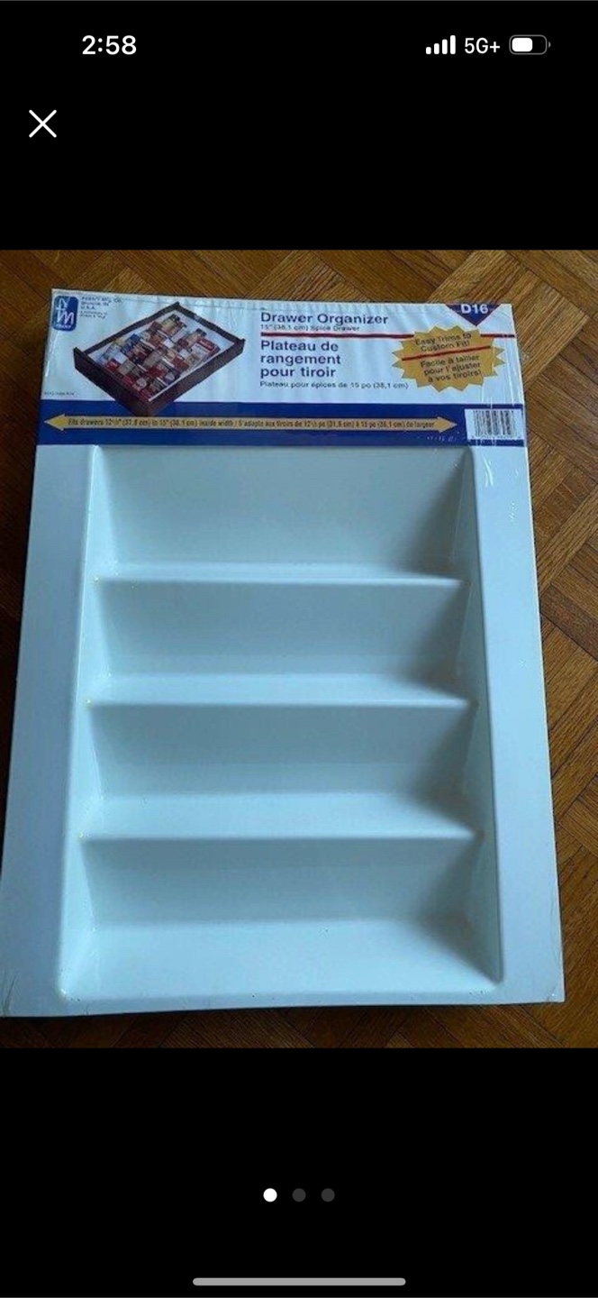 New 15 inch Spice Drawer Organizer