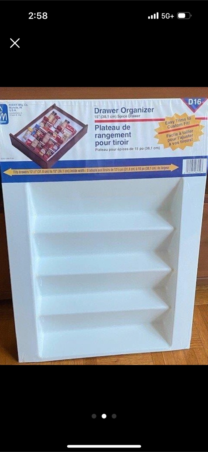 New 15 inch Spice Drawer Organizer - photo 2