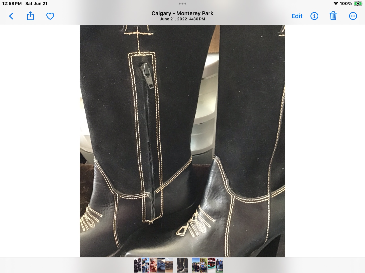 Ladies  Black Cowgirl Boots - photo 3