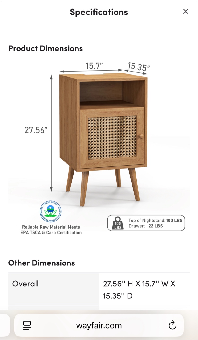 Wayfair Kunkle Nightstand - photo 2