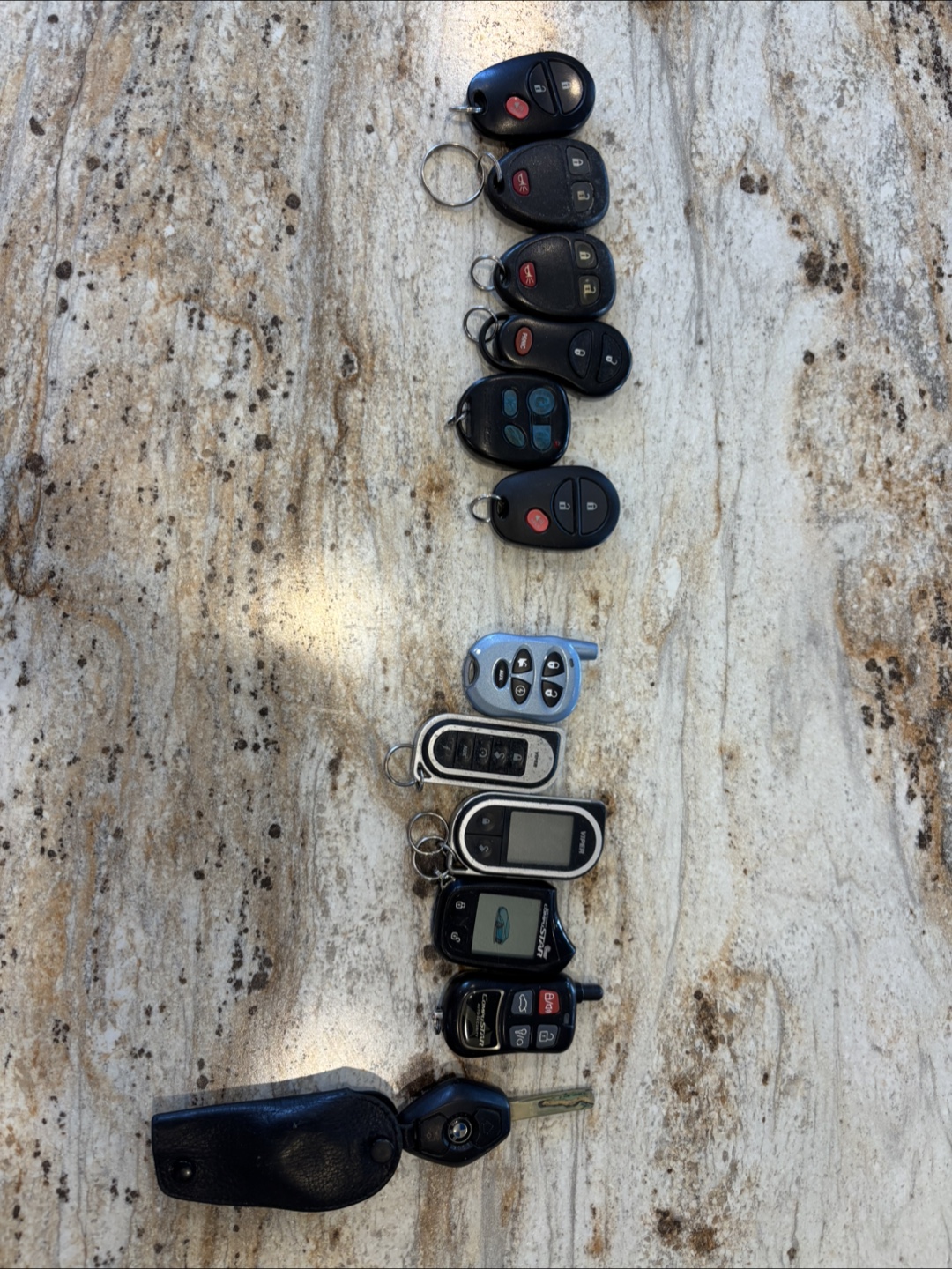 Assorted Car Key Fobs and Remotes