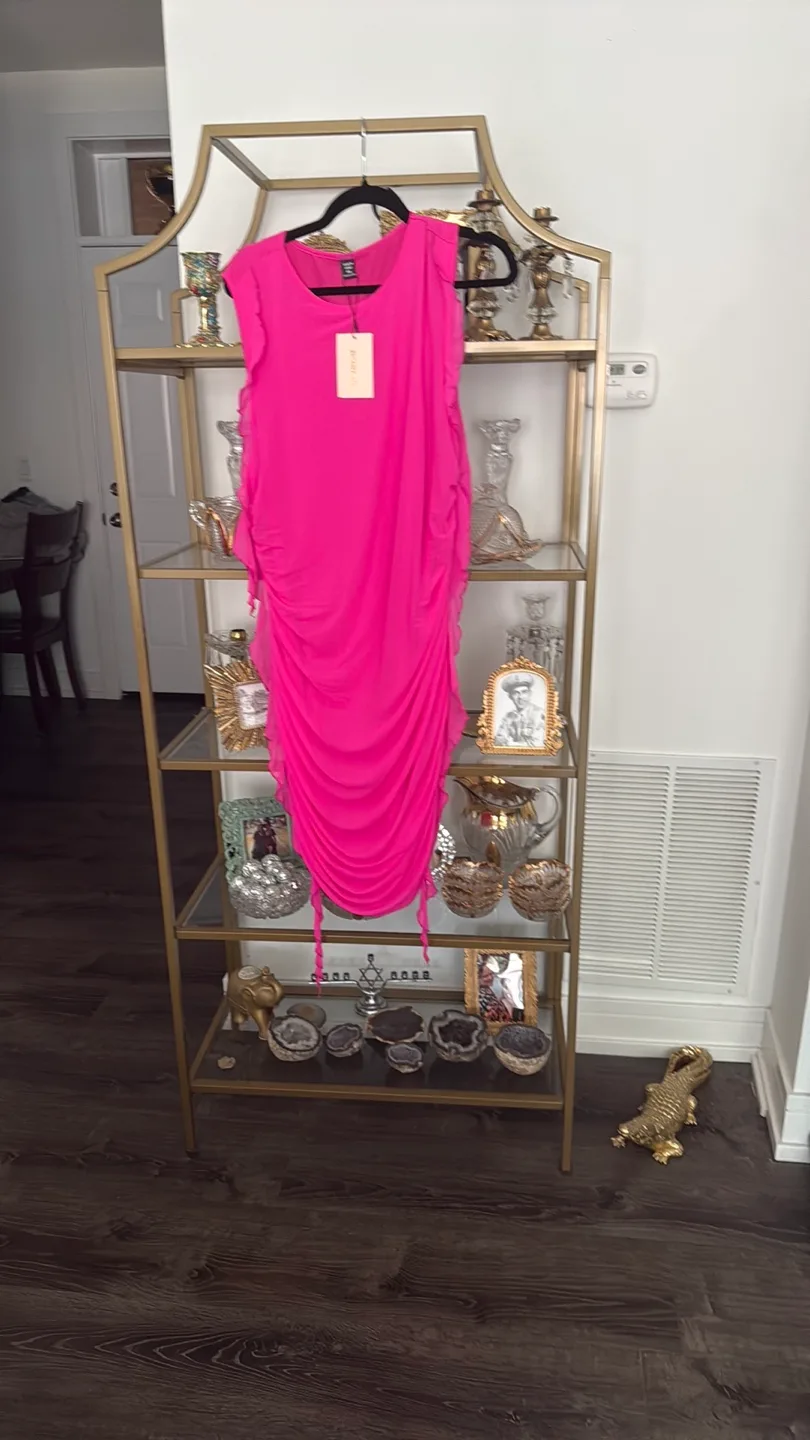 Pink Ruched Dress thumbnail