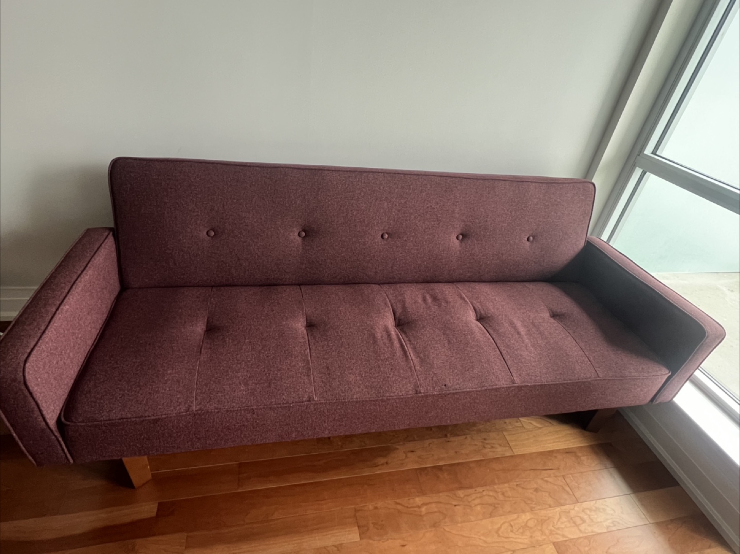 Burgundy Futon Sofa Bed