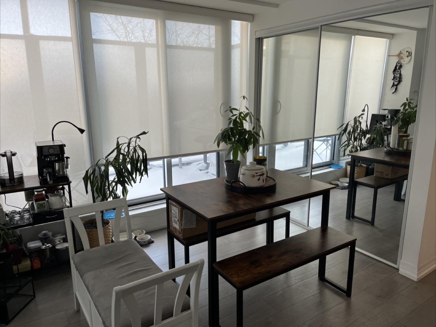 Dining Table and Bench Set