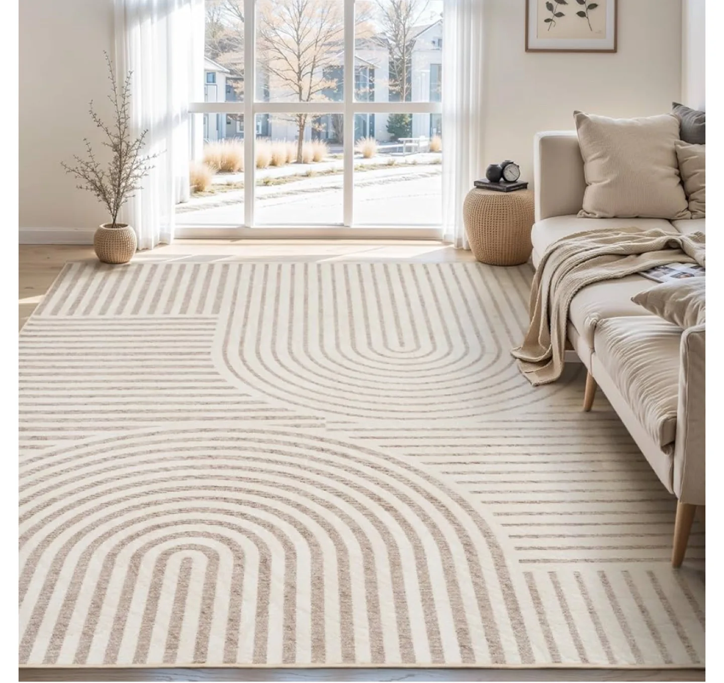 Geometric Pattern Area Rug - Soft & Cozy thumbnail