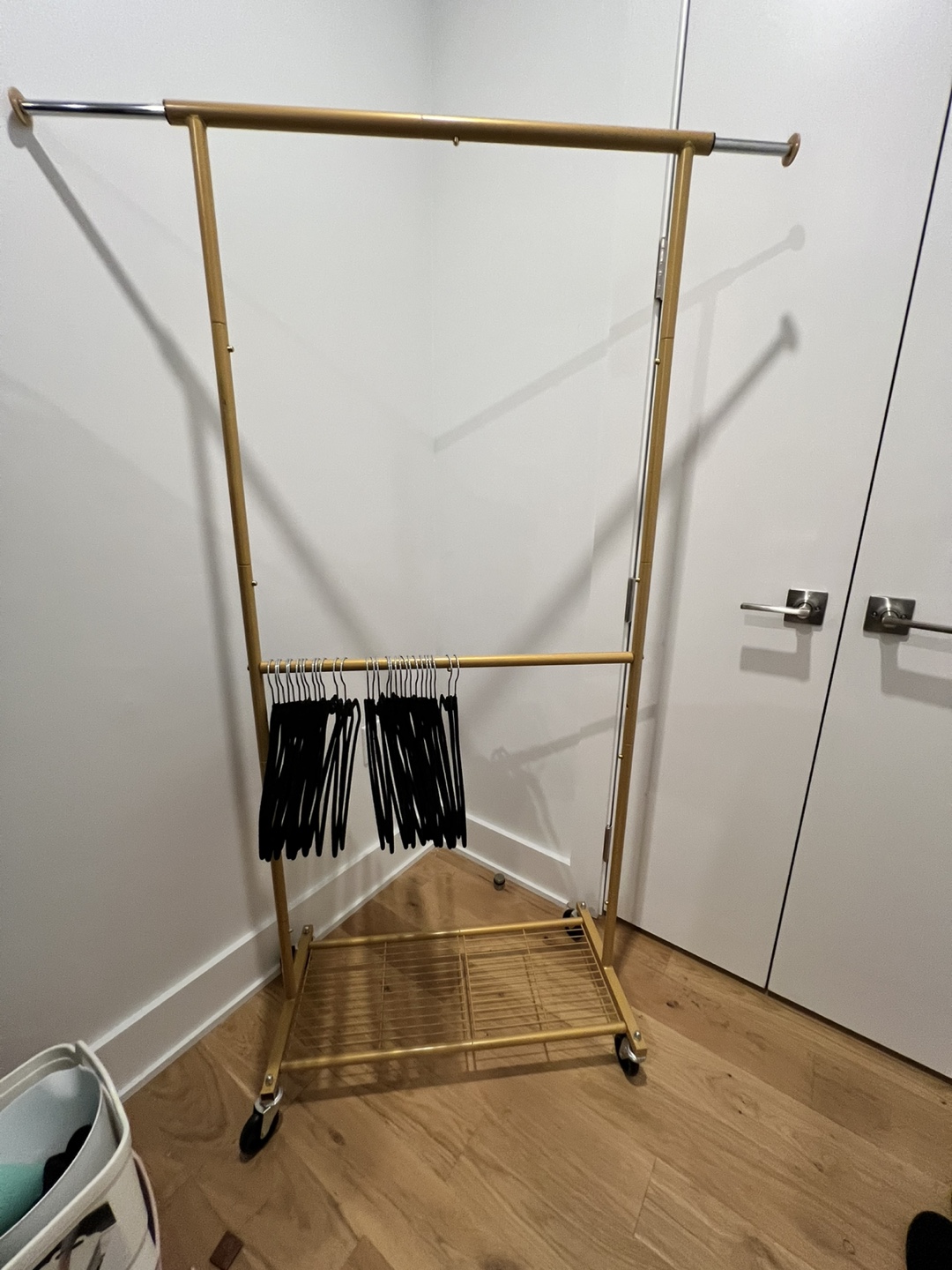 Gold Rolling Garment Rack - photo 4