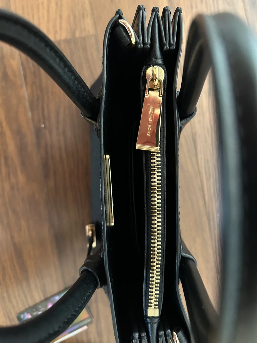 Michael Kors Black Leather Handbag image indicator(3)