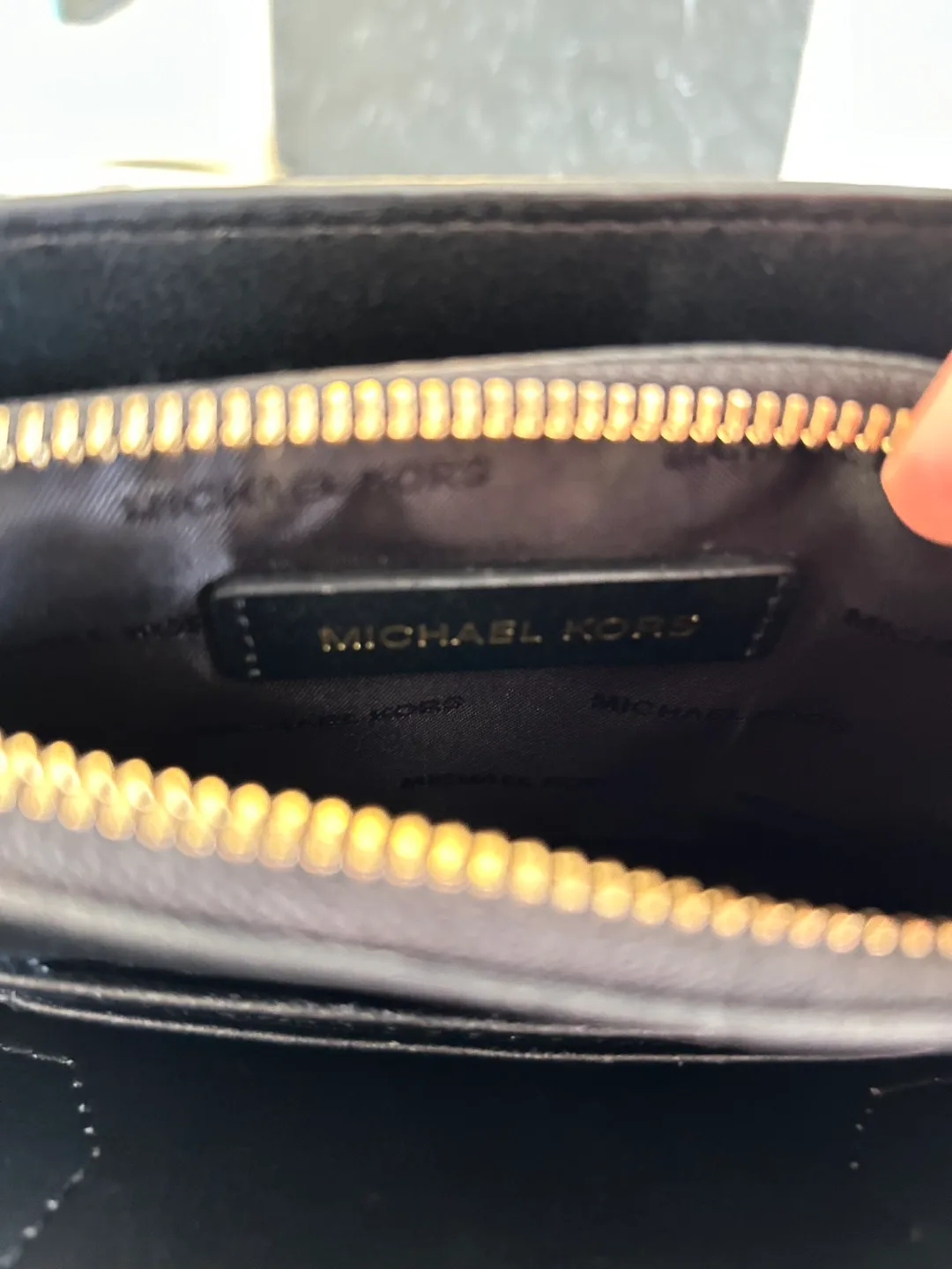 Michael Kors Black Leather Handbag image indicator(7)