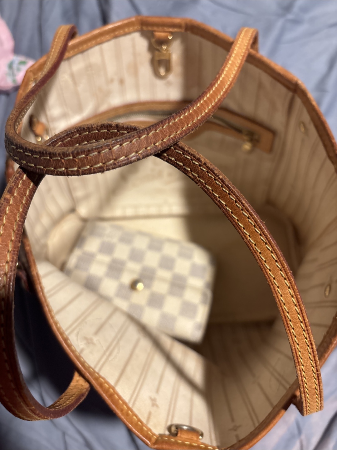Louis Vuitton Damier Azur Neverfull MM Tote - photo 3