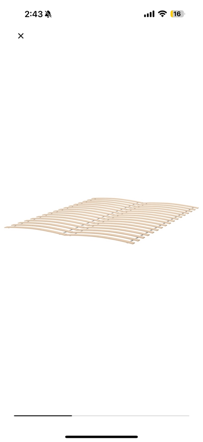 Moving out sale IKEA  Bed Frame and slated bed base- Queen Size - photo 2
