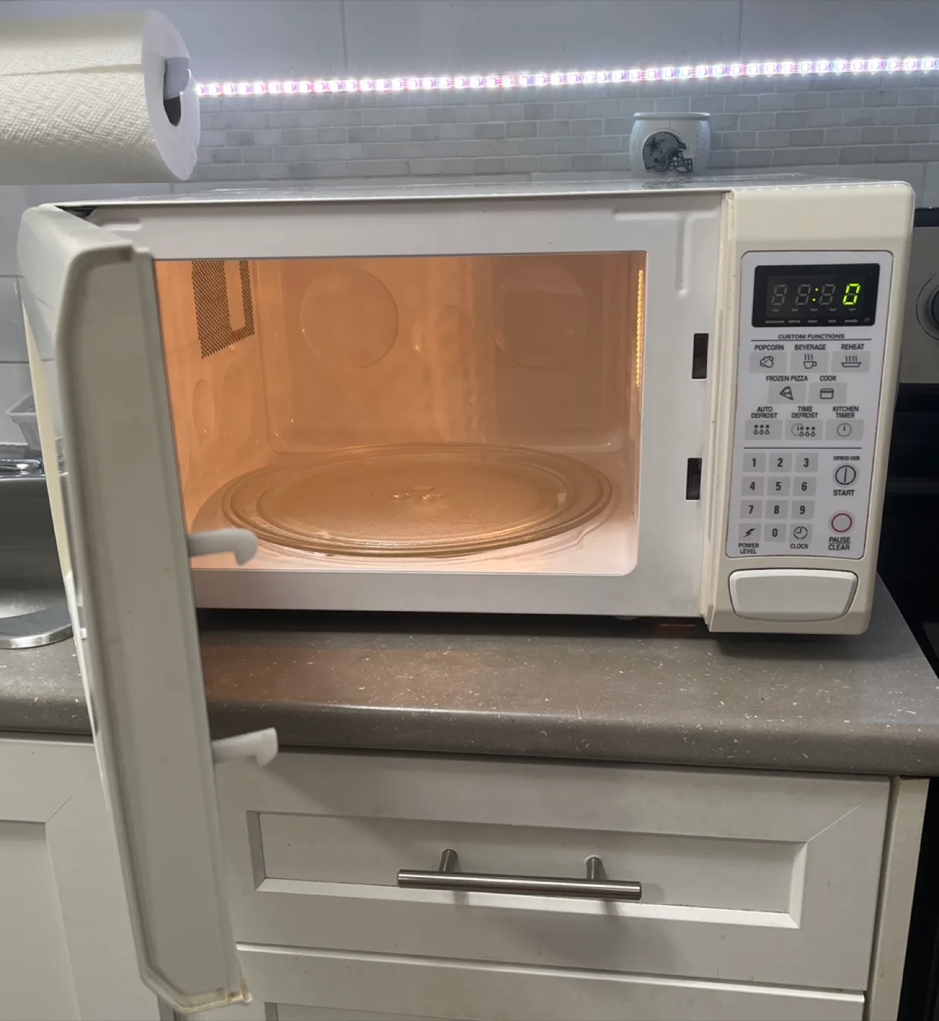 GE Turntable Microwave Oven image indicator(2)