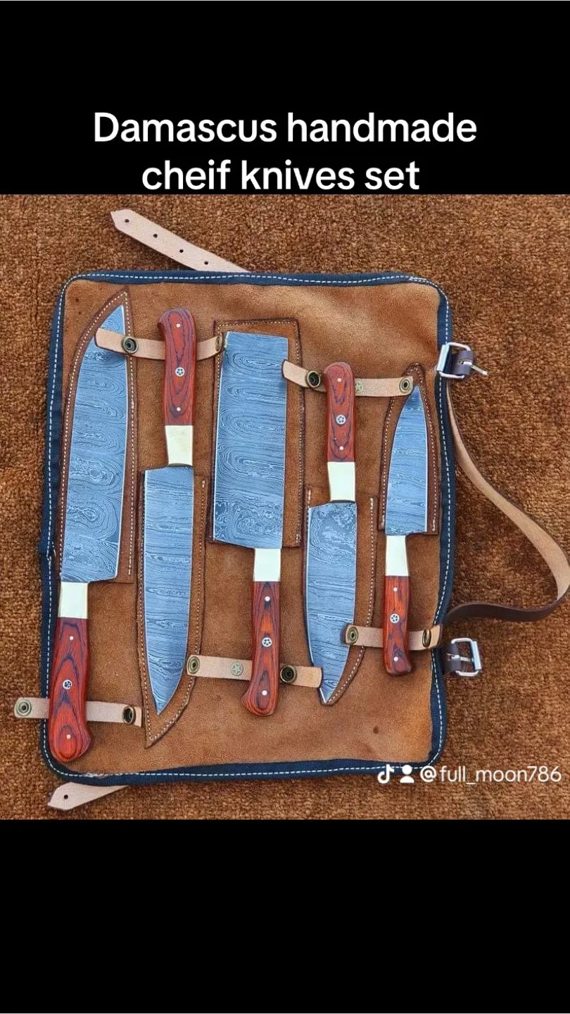 Damascus Chef Knife Set thumbnail