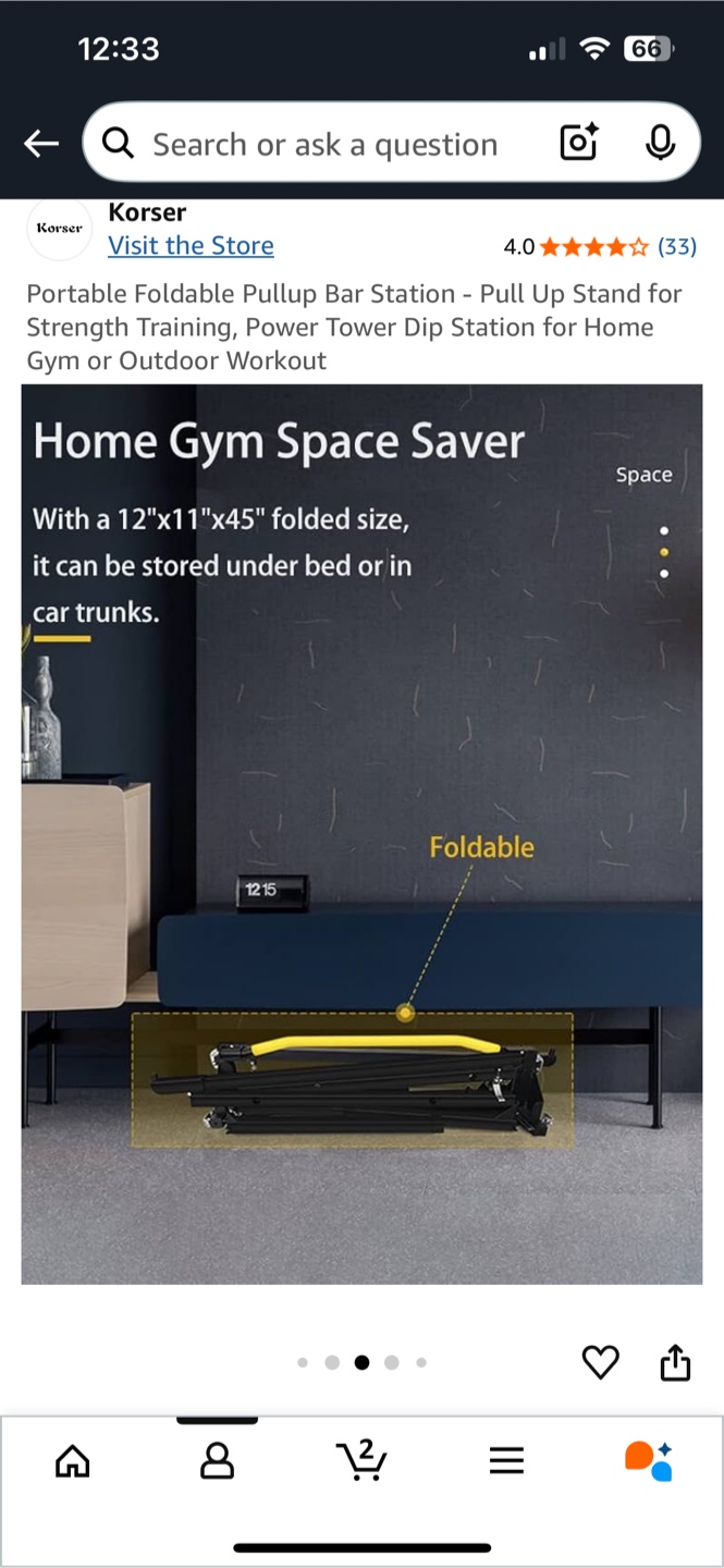 Korser Foldable Pull Up Station - In Box - photo 2