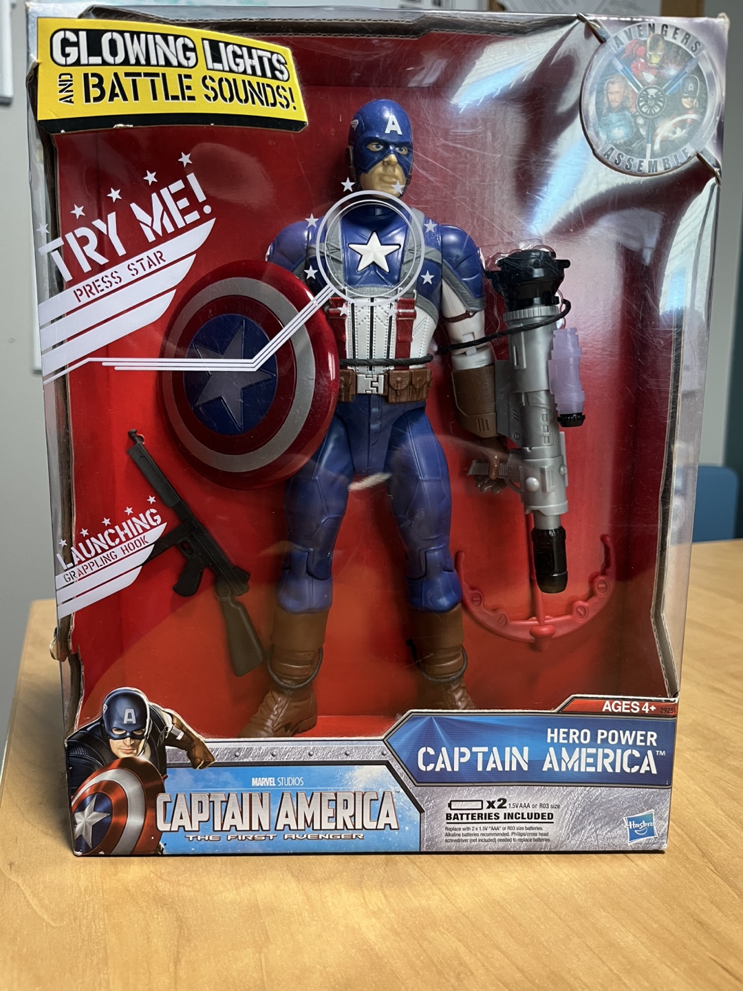 Marvel Hero Power Captain America Figure