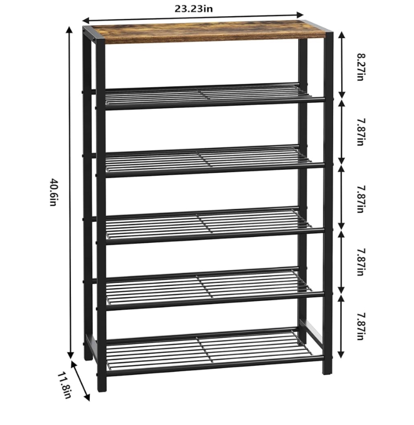 6-Tier Metal Shoe Rack - photo 4