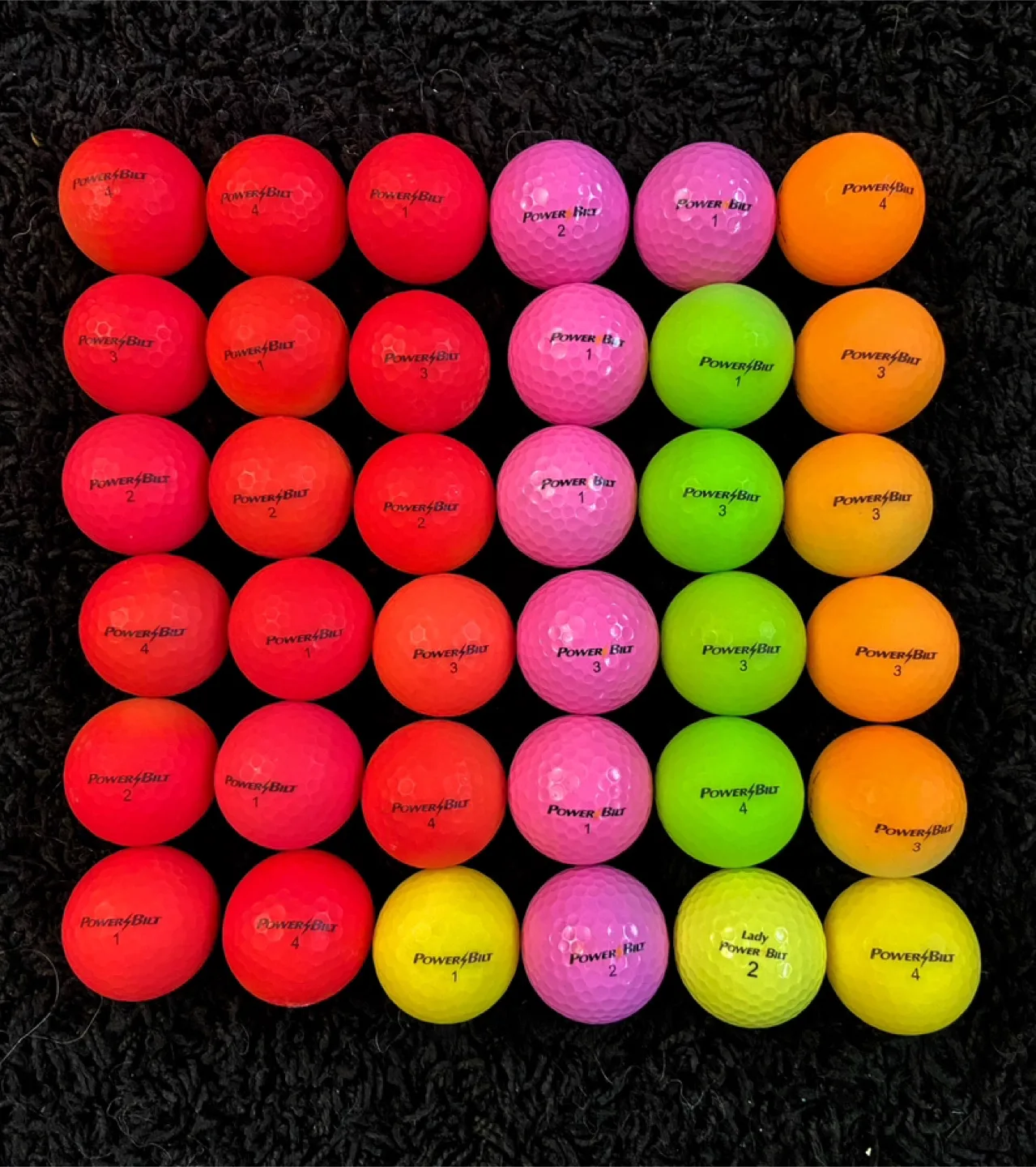 36 Powerbilt Coloured Golf Balls thumbnail