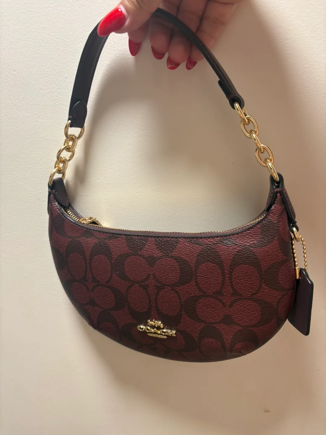Coach Mini Payton Bag in Burgundy