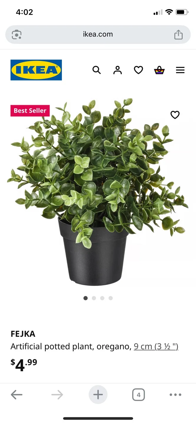 Outdoor Set: Table, Chair & Faux Plants 🌿 image indicator(7)