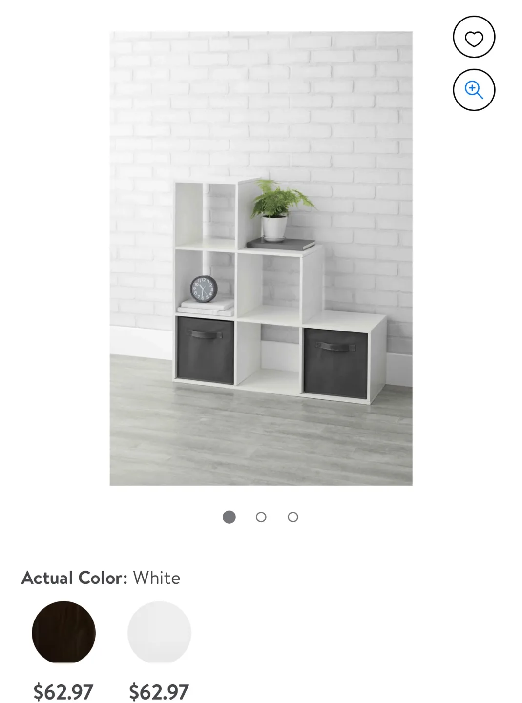 White 9-Cube Organizer Shelf thumbnail