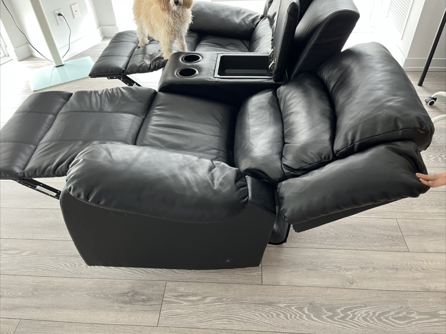Sofa with Cupholders & Storage - Great for Home Theatre! - photo 5