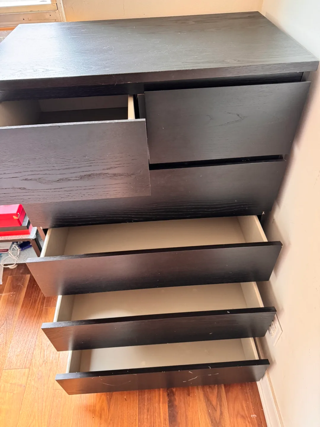 IKEA Hemnes Dresser - Black/Brown image indicator(2)