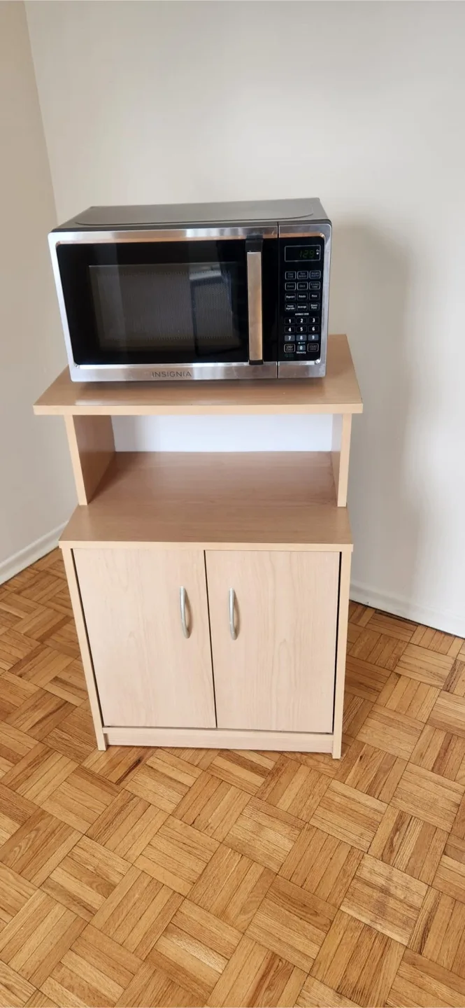 Microwave Cabinet with Wheels thumbnail