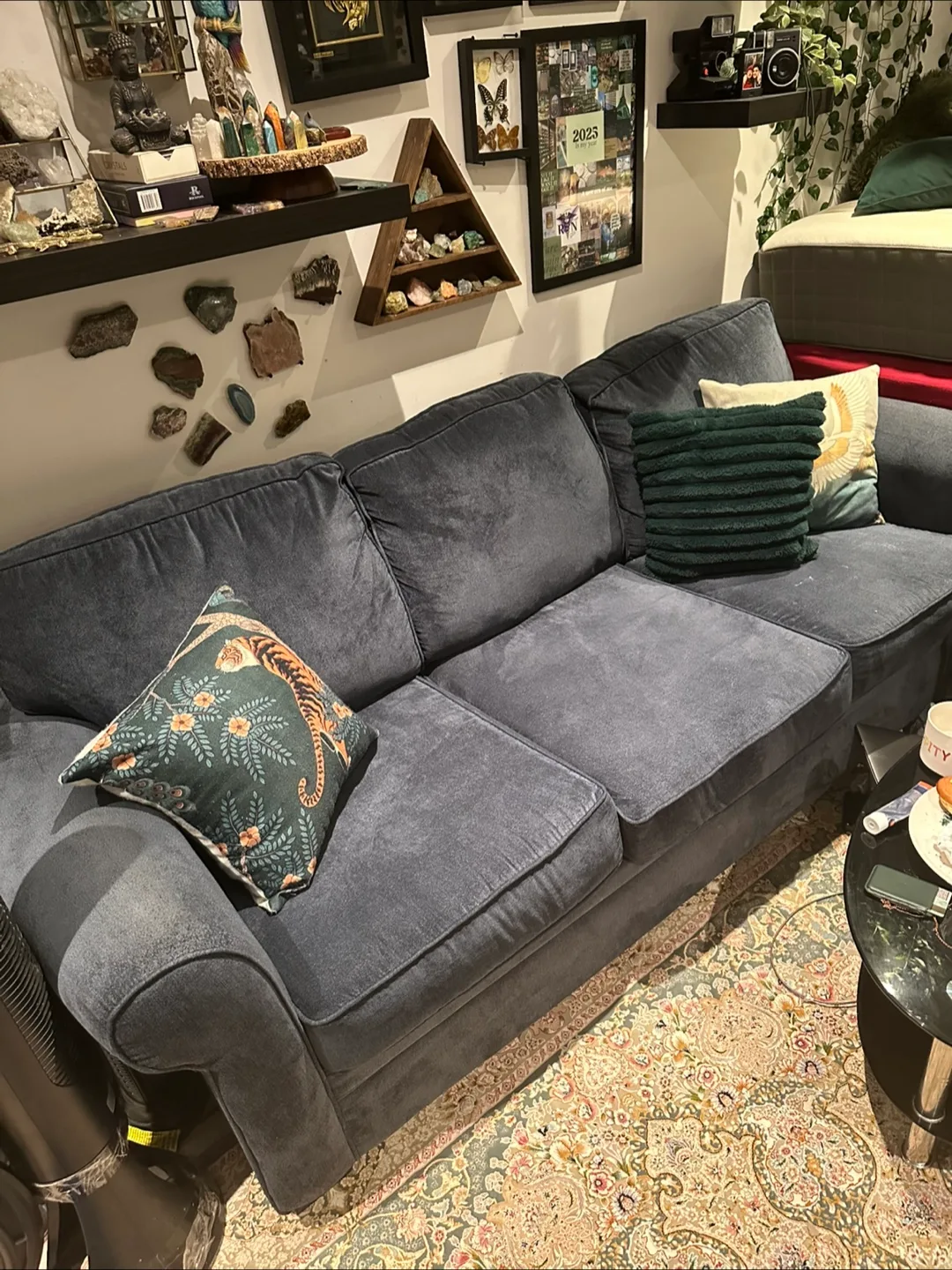 Sofa couch navy pickup only image indicator(2)