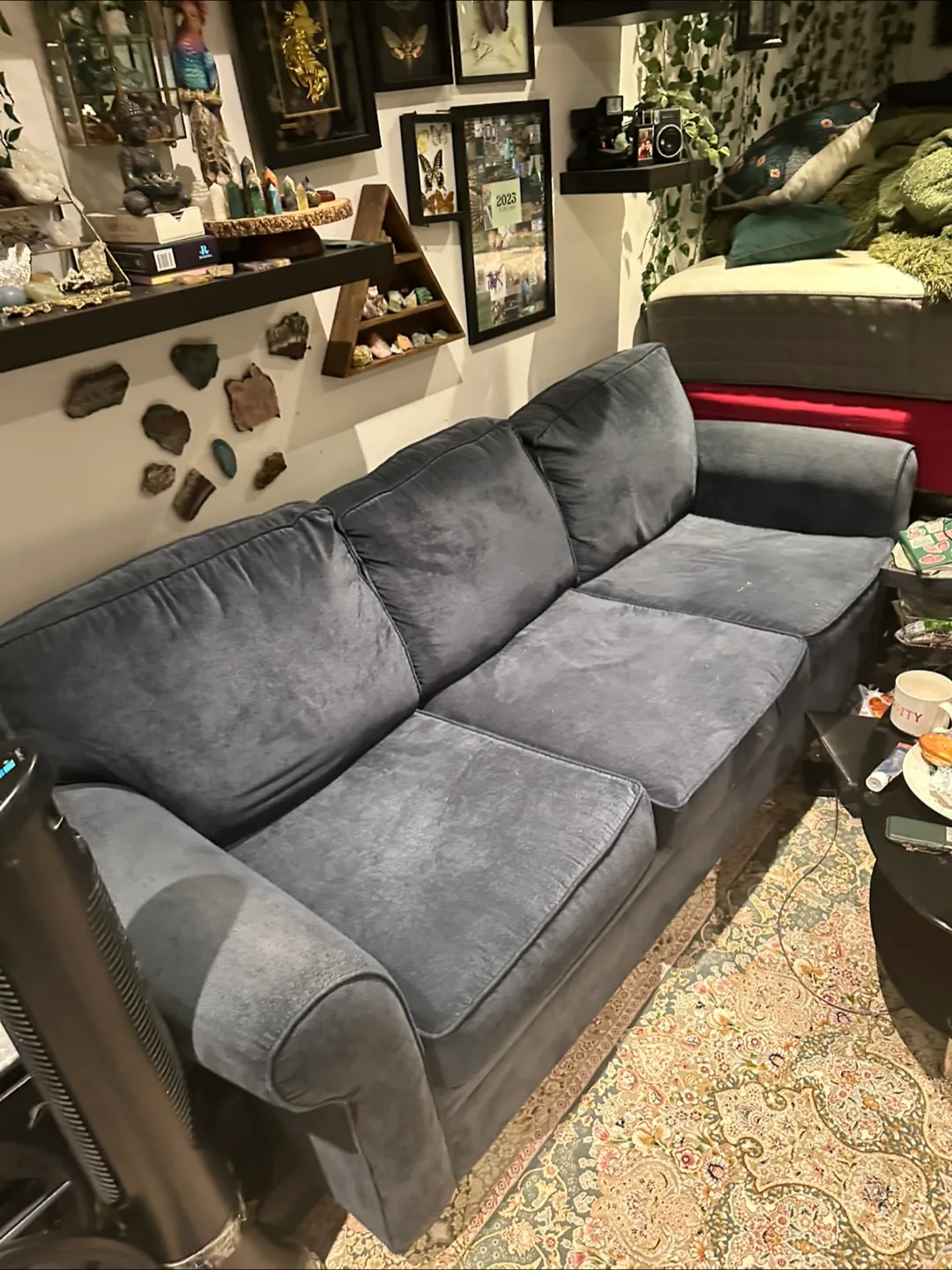 Sofa couch navy pickup only image indicator(3)