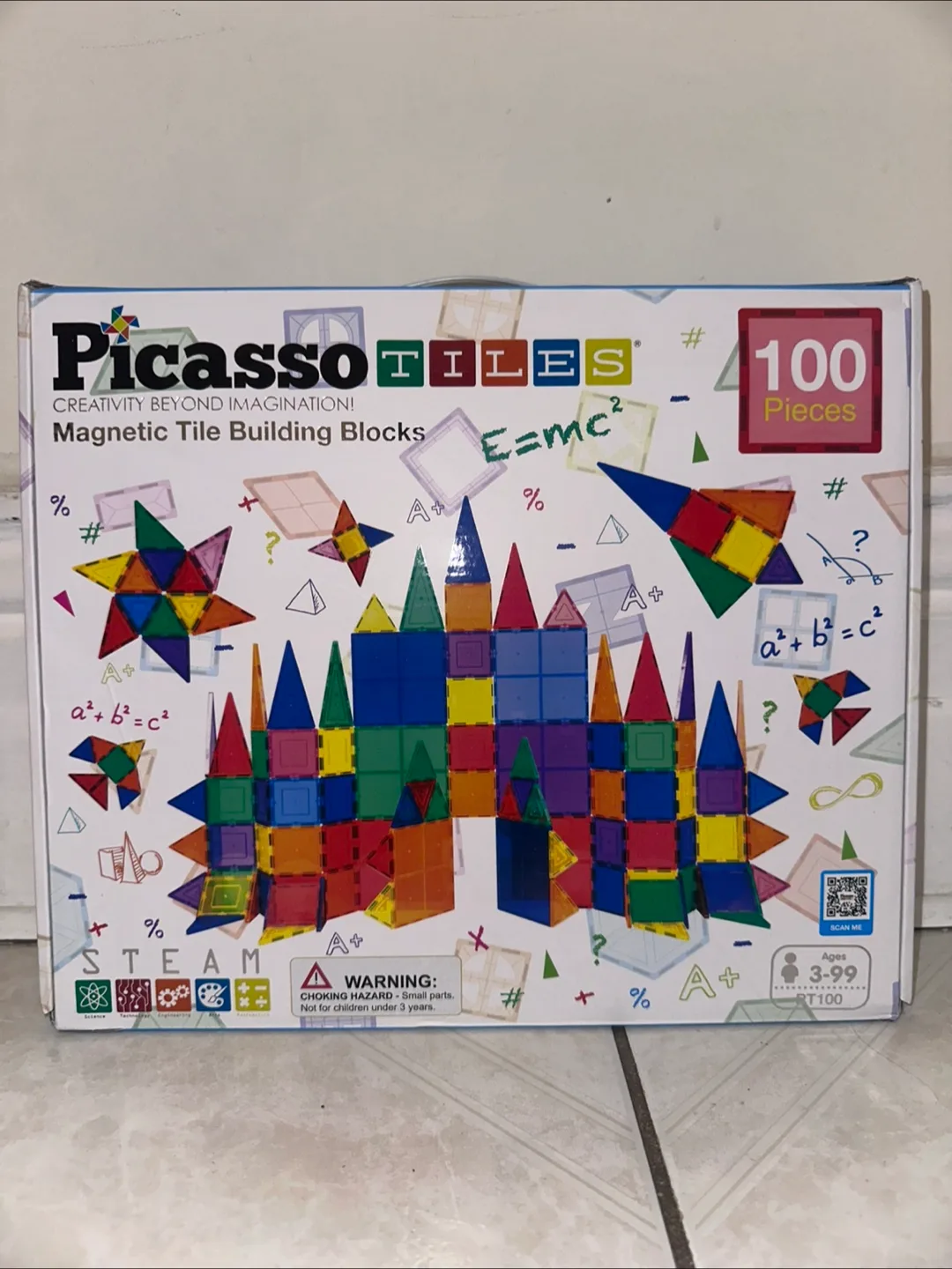 Picasso Tiles Magnetic Building Blocks - 100 Pieces thumbnail
