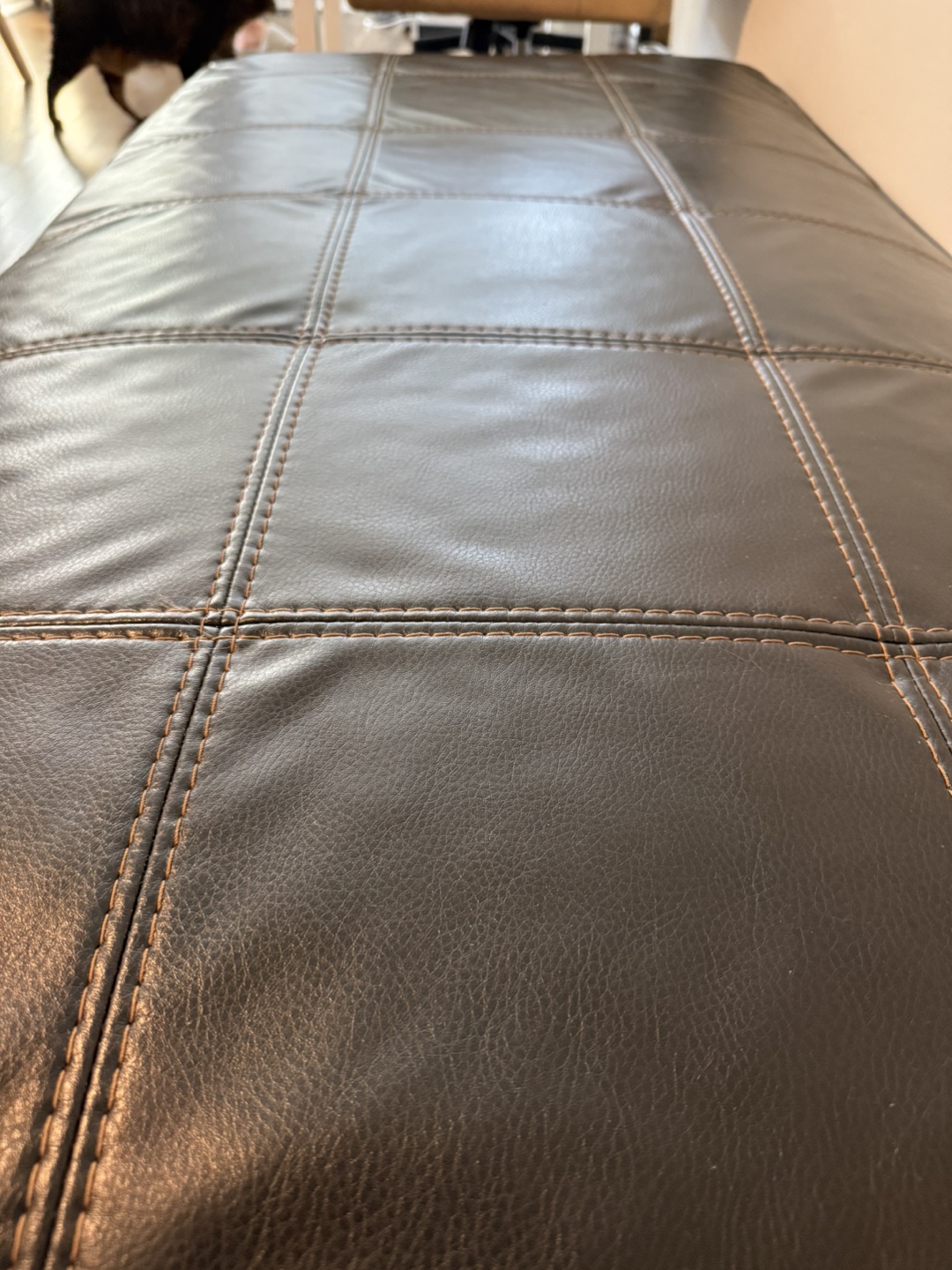 Black Leather Sectional Sofa - photo 5