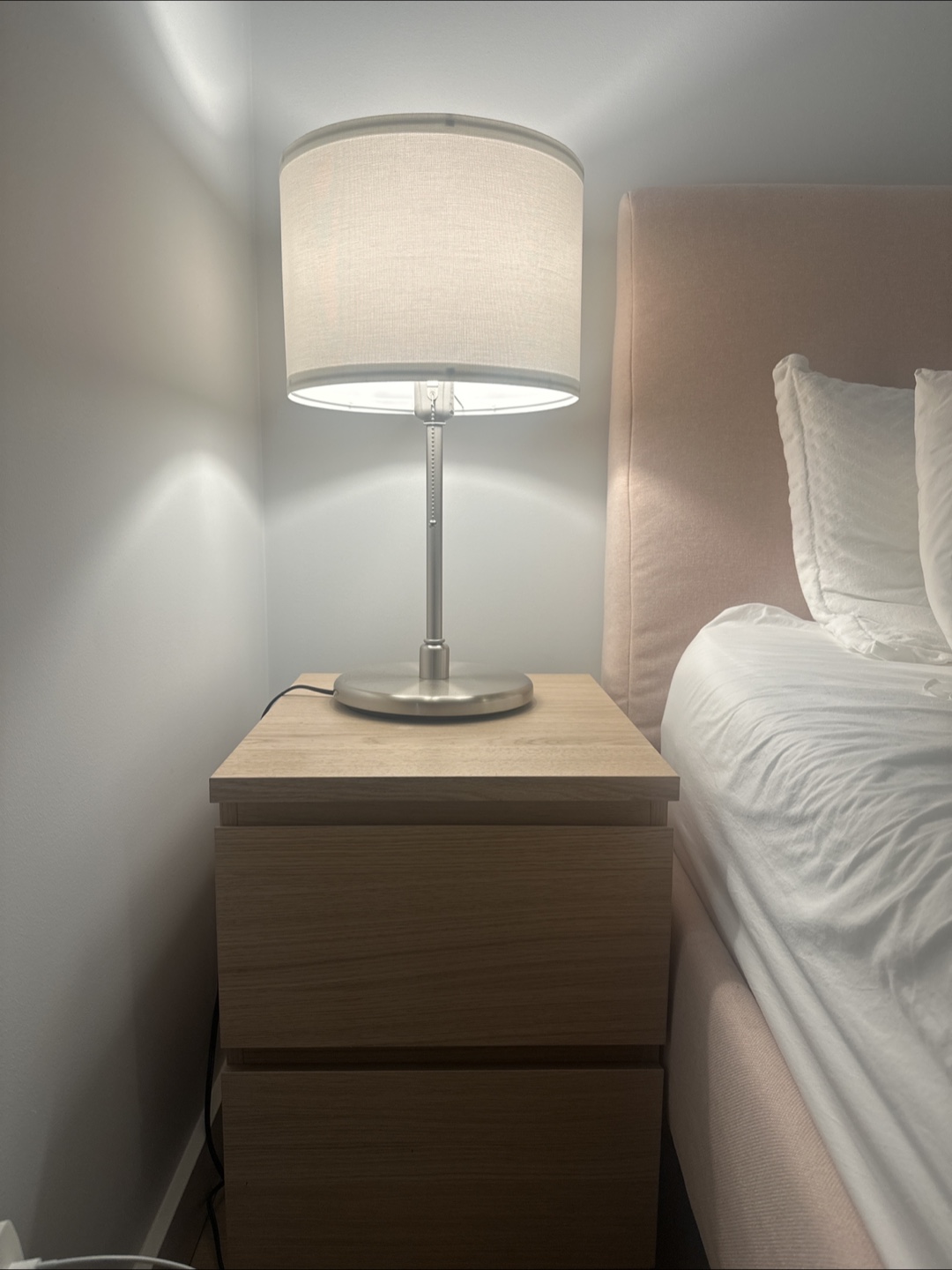 Nightstand with Lamp