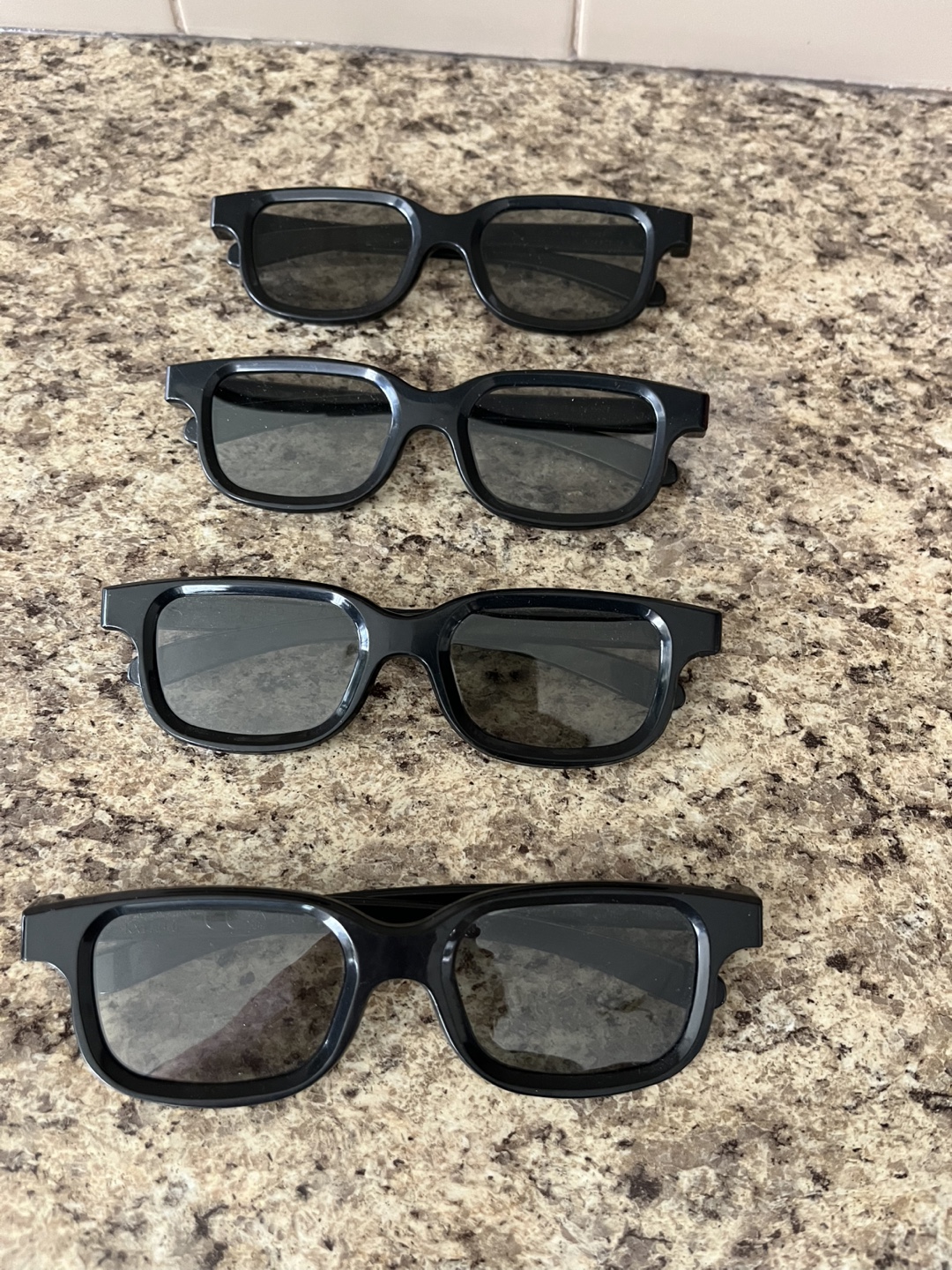 Four Pairs of 3D Glasses