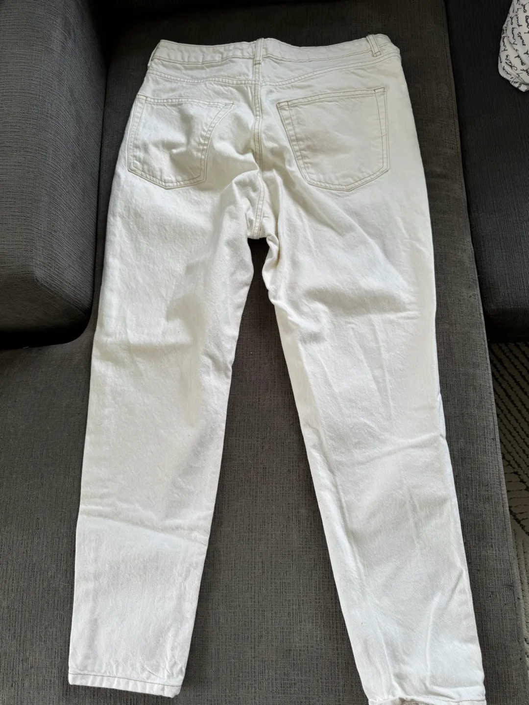 Topshop Mom Jeans - White - W32 image indicator(2)