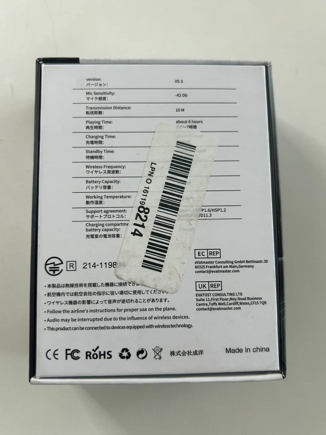 YYK-Q92 Clip On Wireless Earbuds - New in Box image indicator(2)