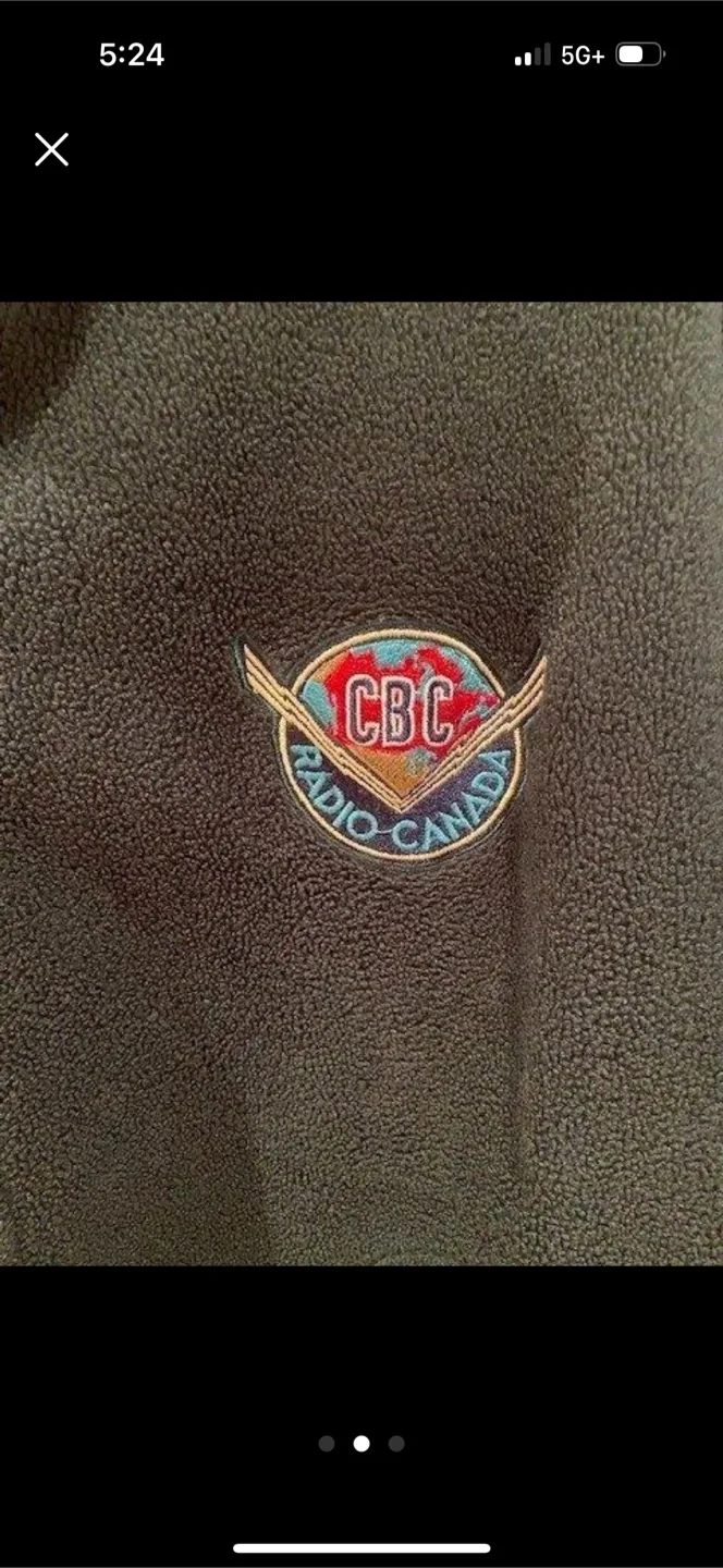 Vintage CBC Radio Canada Fleece Jacket image indicator(2)