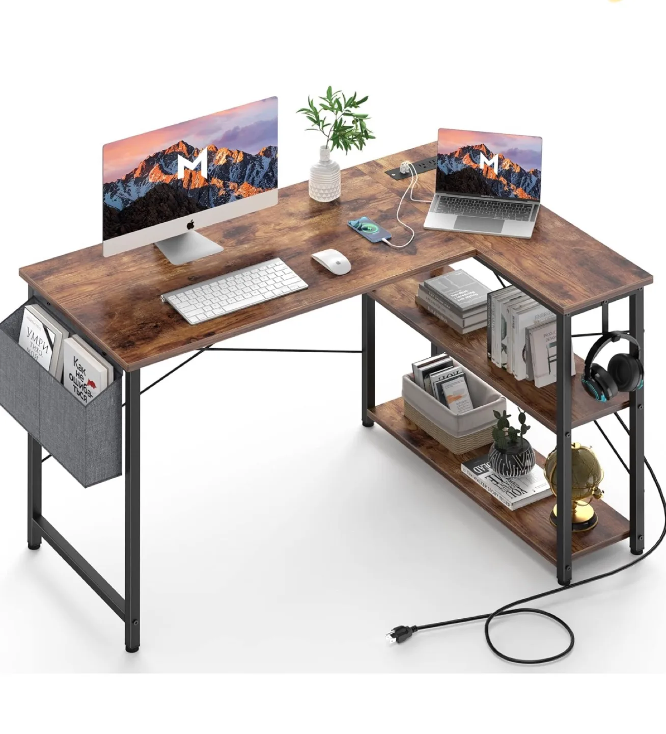 47” Computer Desk with Power Outlet - Pick up by June 30 thumbnail