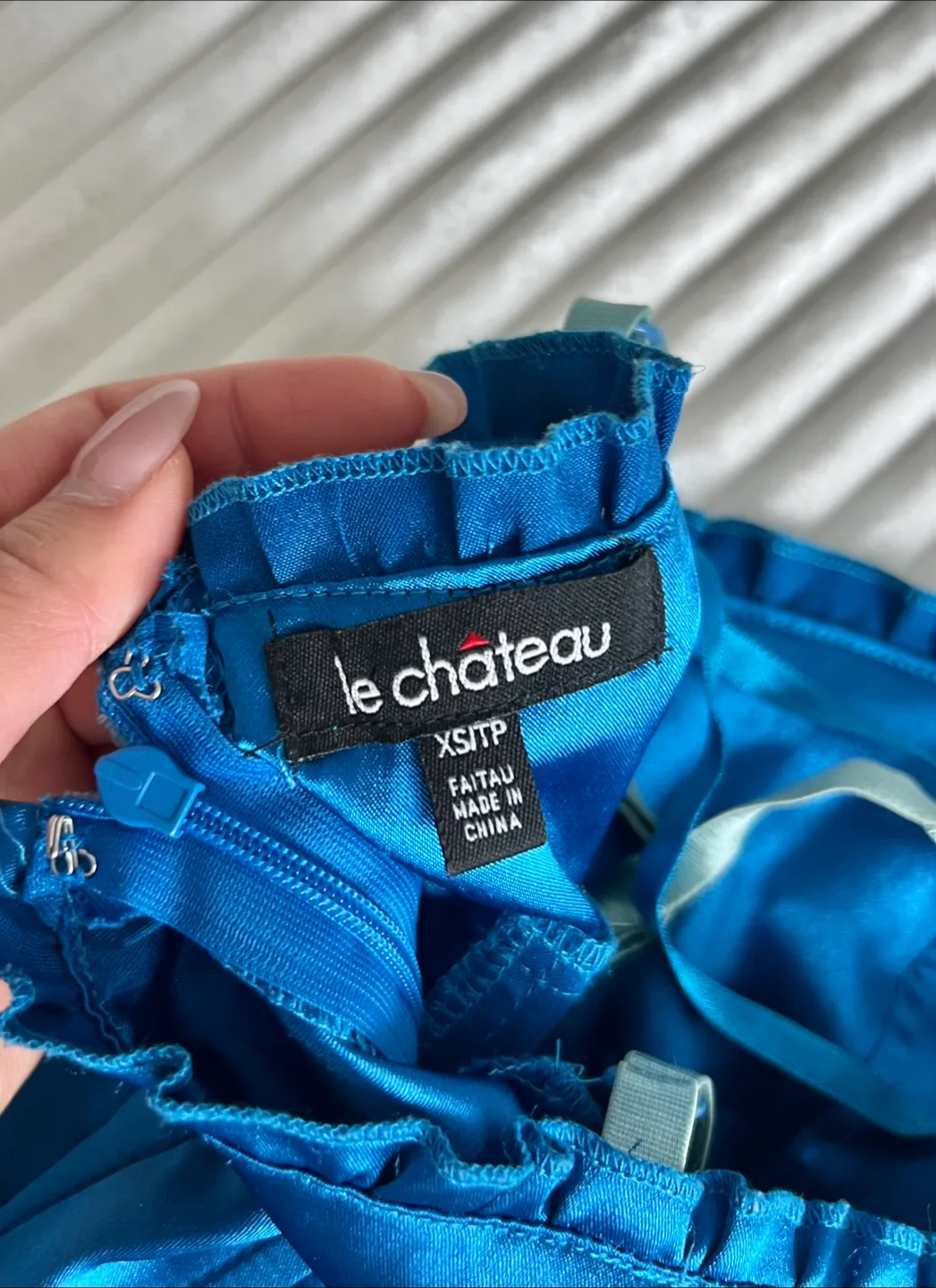 Le Chateau Blue Corset Top - XS image indicator(5)