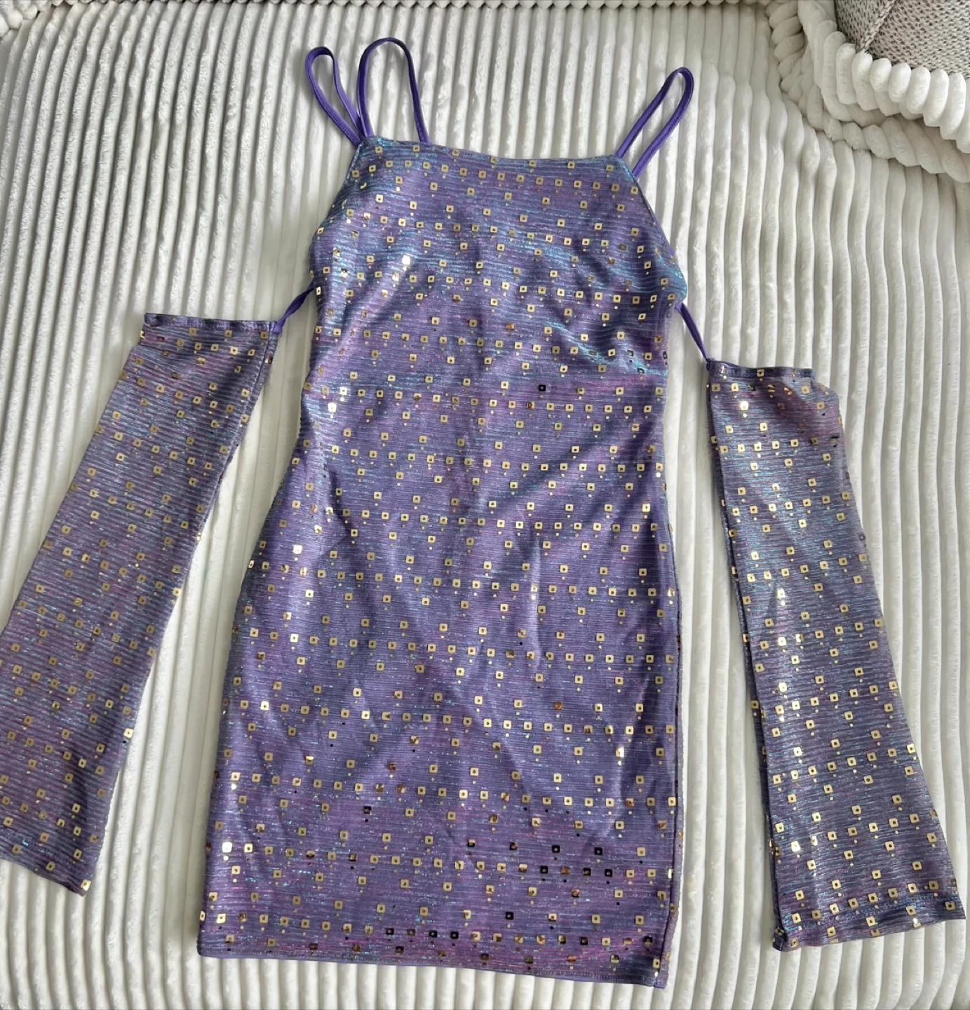 Purple sequin Dress Size S image indicator(2)