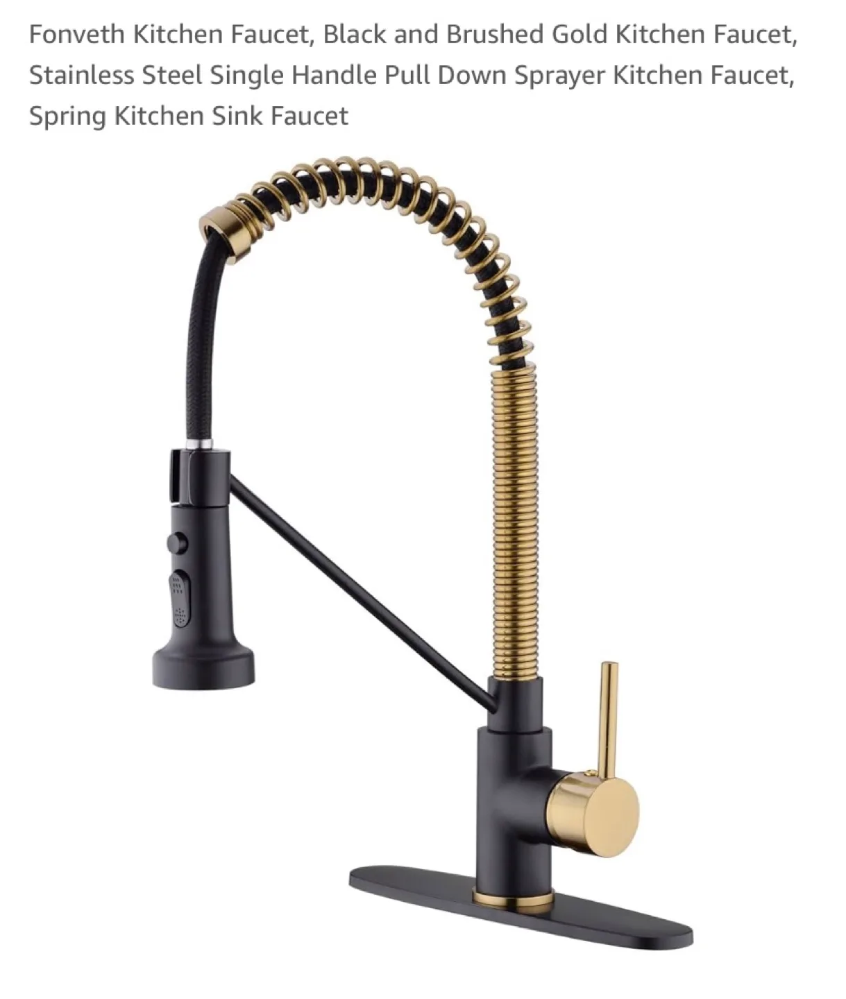 New Kitchen Faucet Stainless Steel Pull Down Sprayer thumbnail