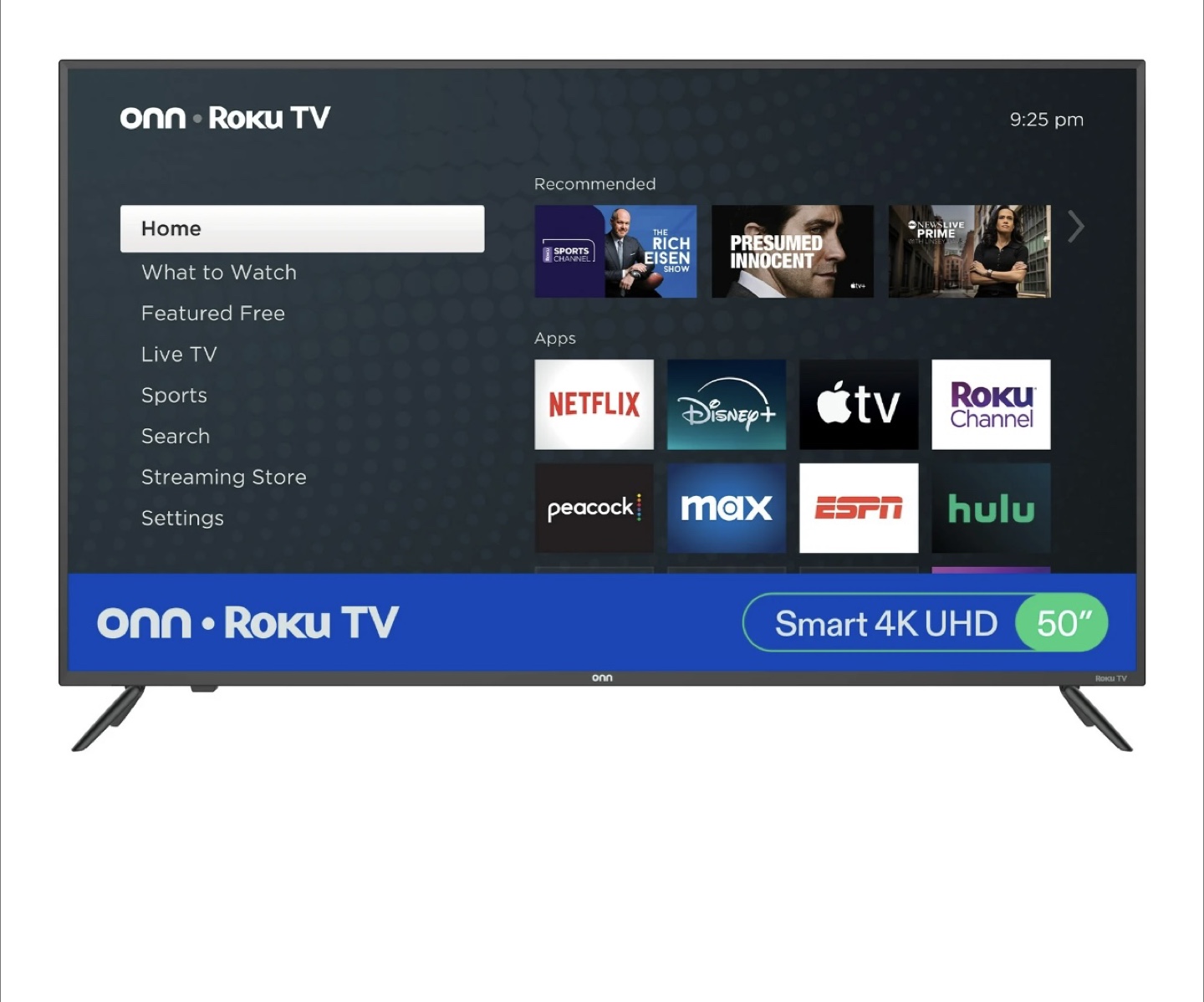 onn. Roku TV 50" Smart 4K UHD TV