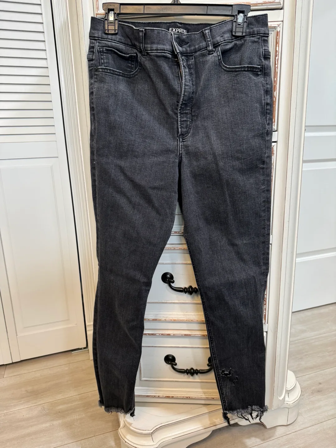 Women Express Ankle Legging Black Jeans thumbnail