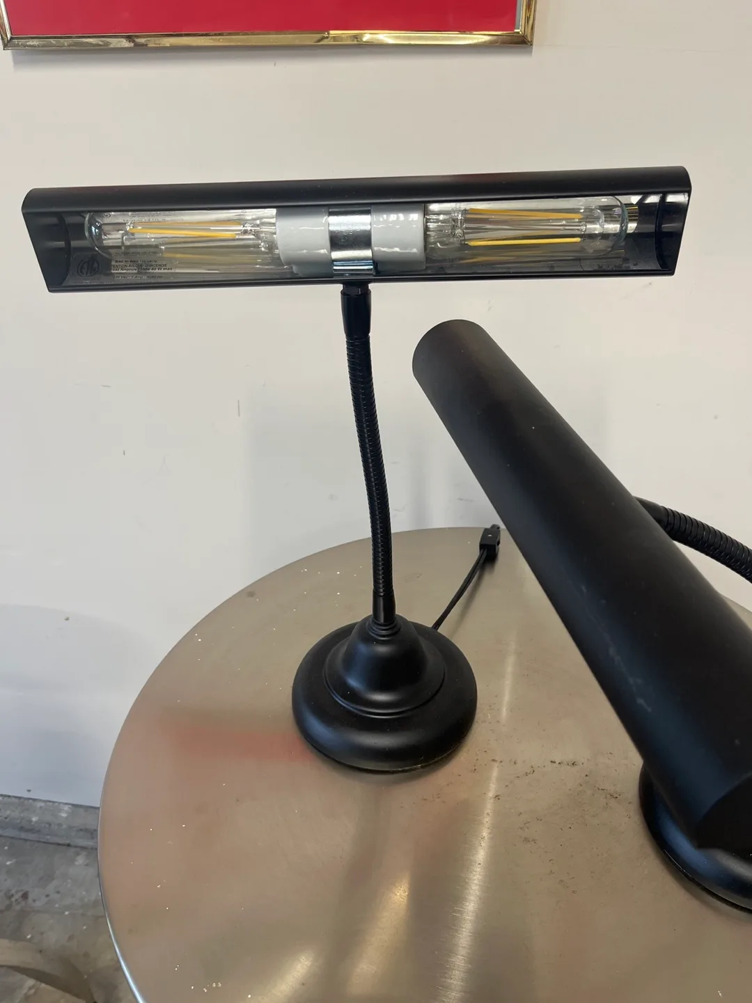 Heavy duty Black Desk Lamps - Set of 2 image indicator(2)