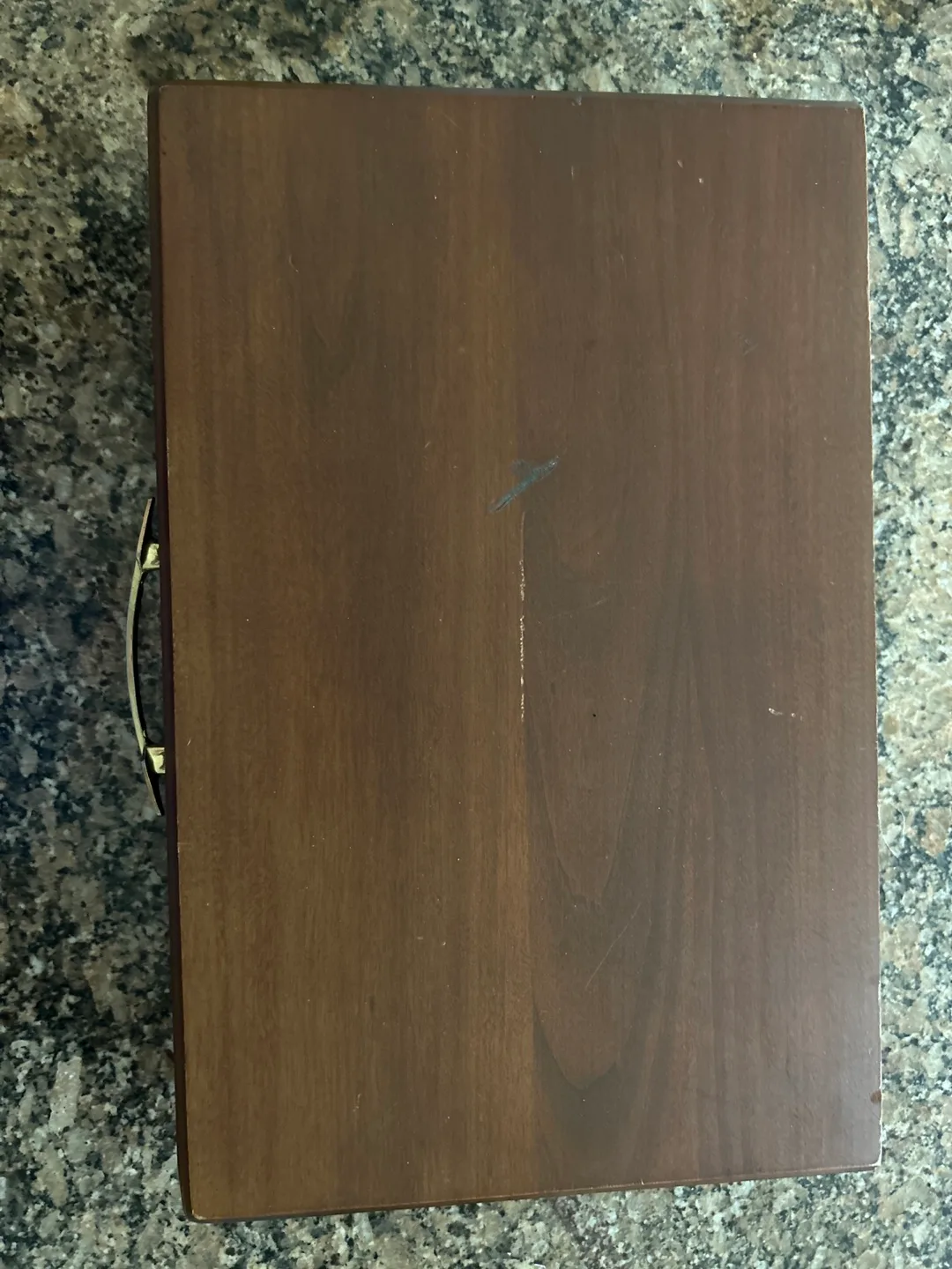 Vintage JasCo Cutlery Box - Dark Wood image indicator(2)