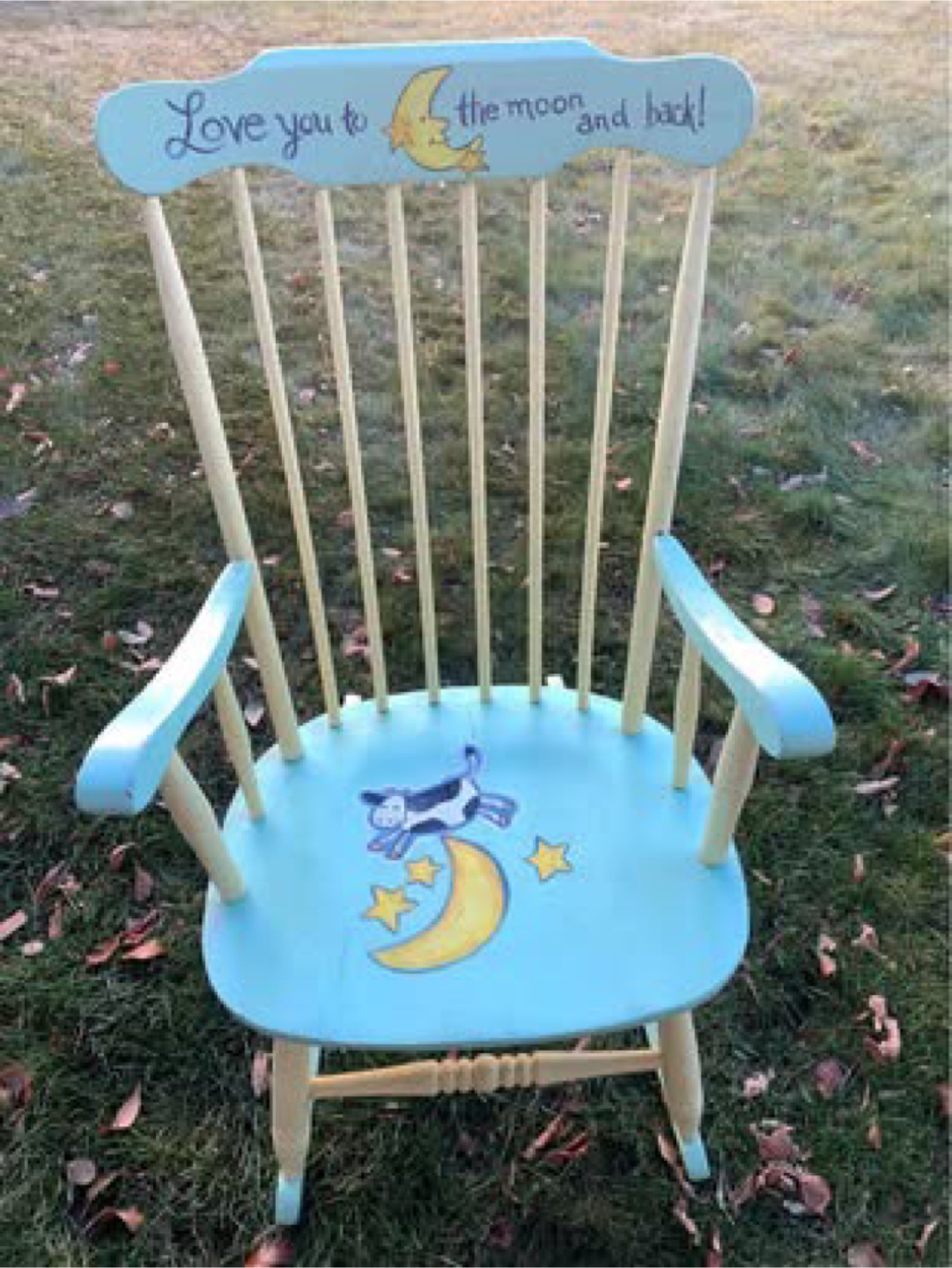 Hand-Painted Children's Rocking Chair