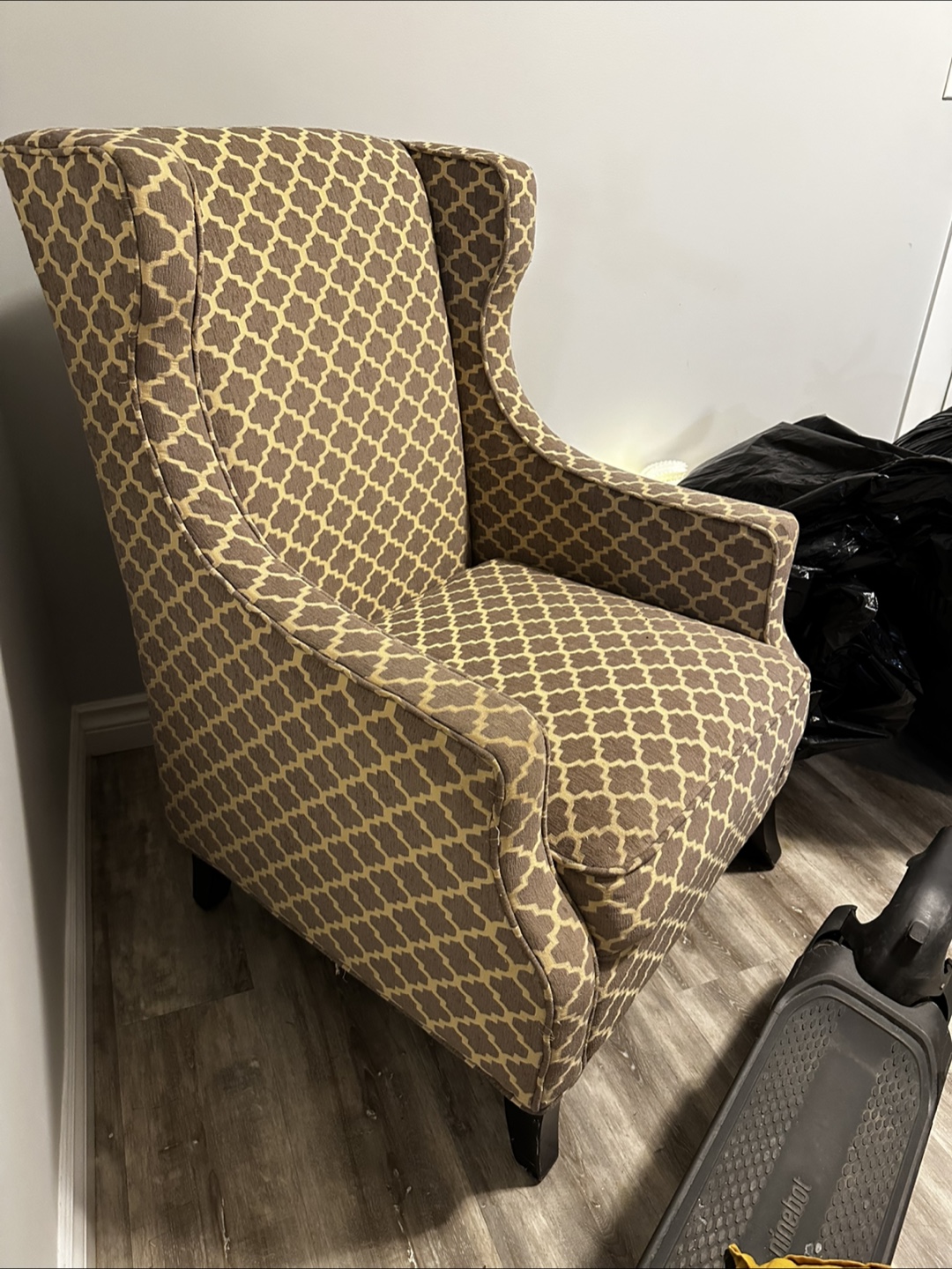 Patterned Wingback Armchair - photo 2