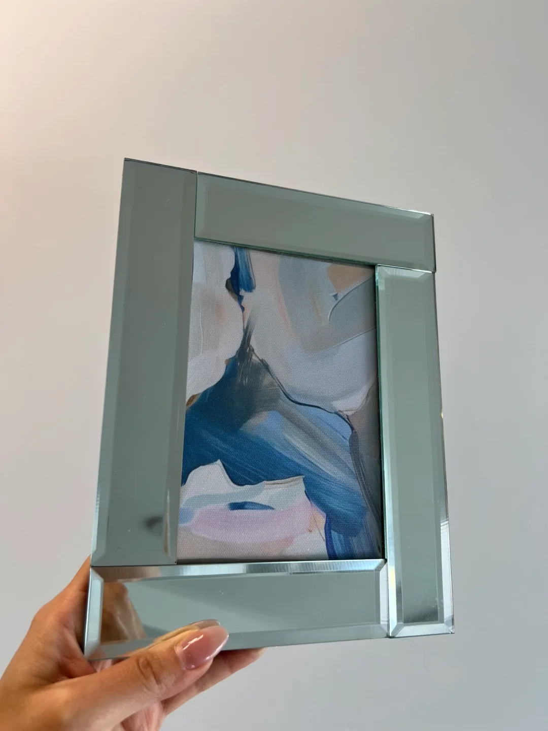 Assorted Glass Picture Frames - Black, mirror and clear glass image indicator(6)